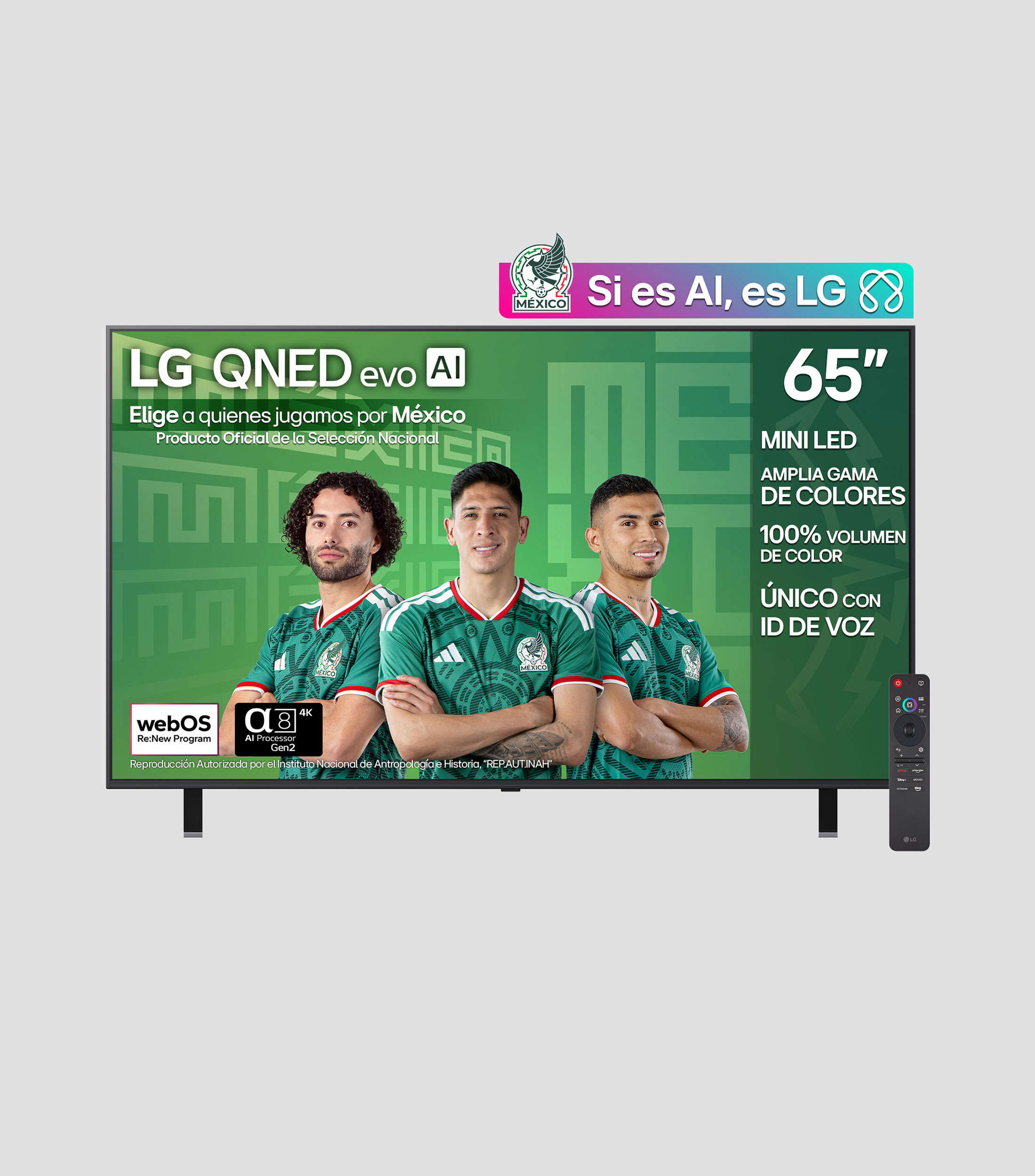 Pantalla 65 pulgadas Plana QNED evo AI QNED85 4K SMART TV 2025