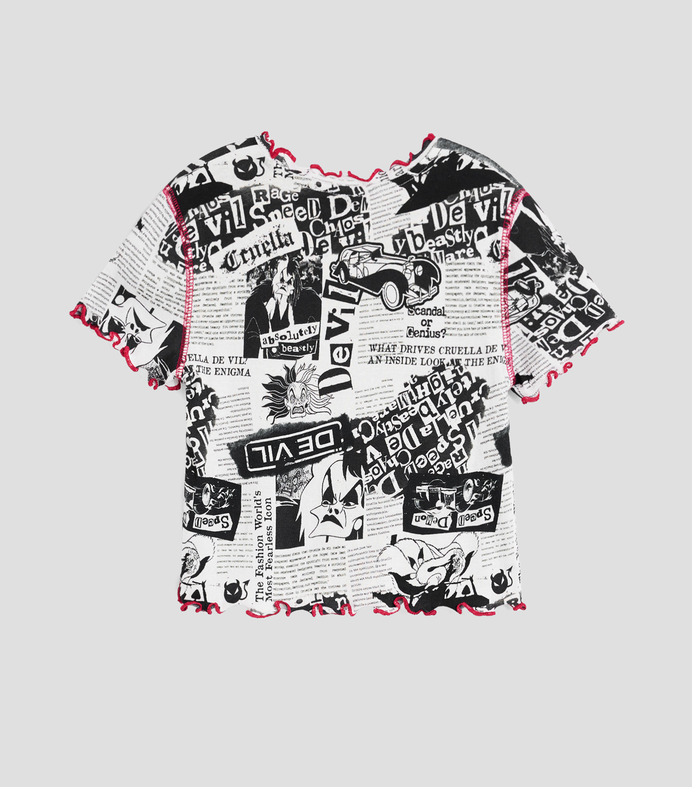 Playera cuello redondo manga corta fantasía Niña
