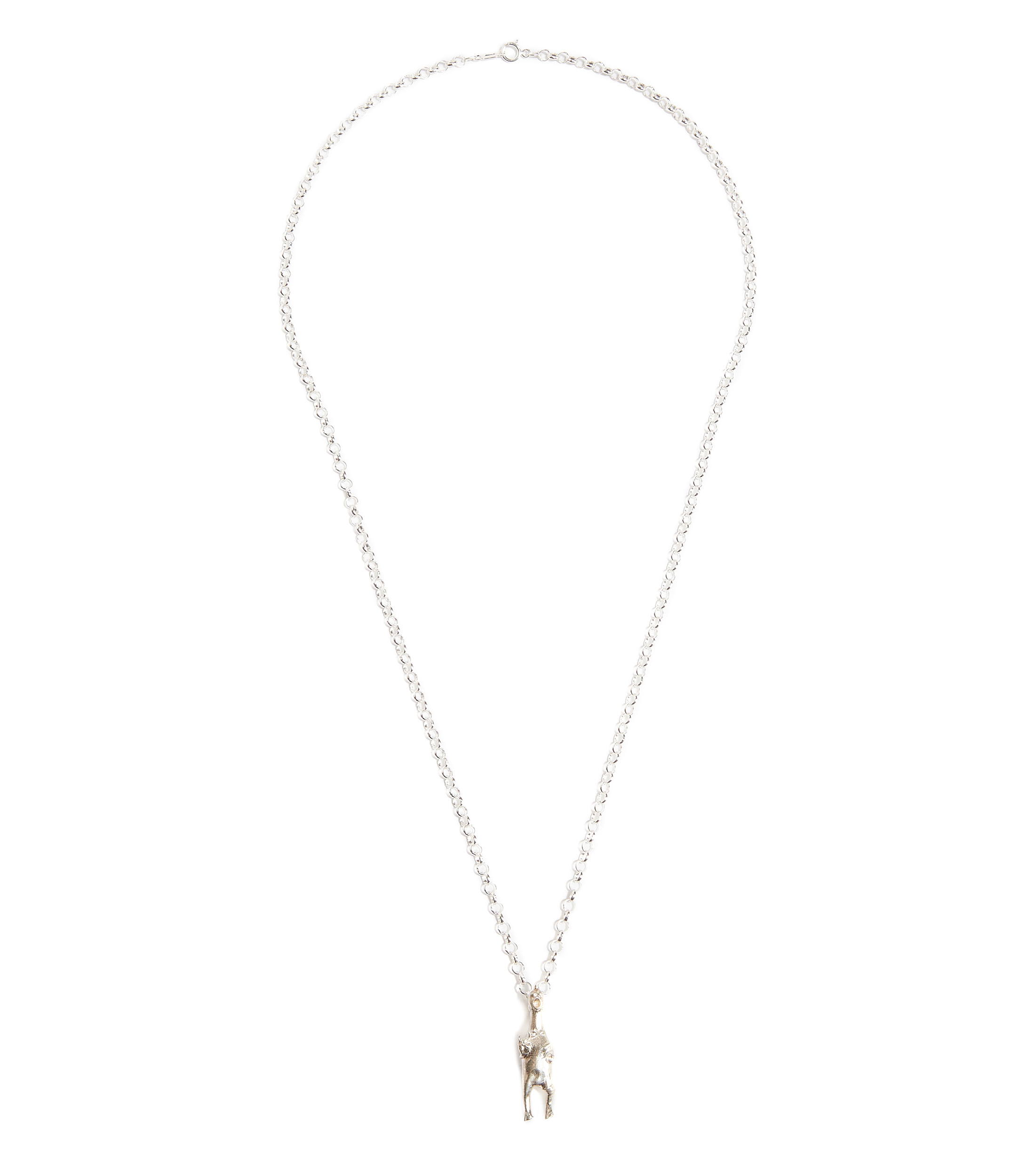 Set de Collar y Dije en plata Hombre
