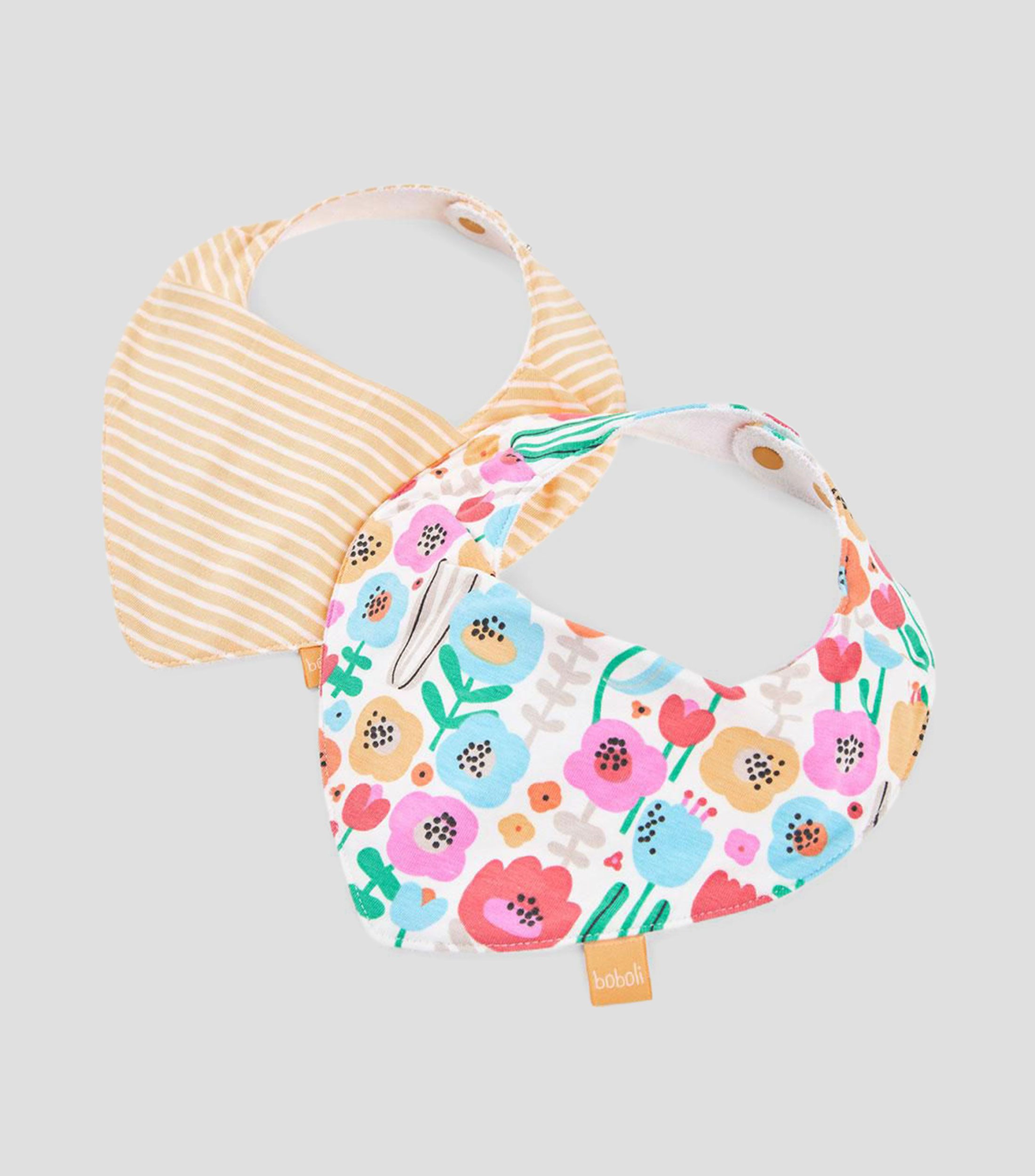 Set 2 pañuelos tipo babero estampado Bebé