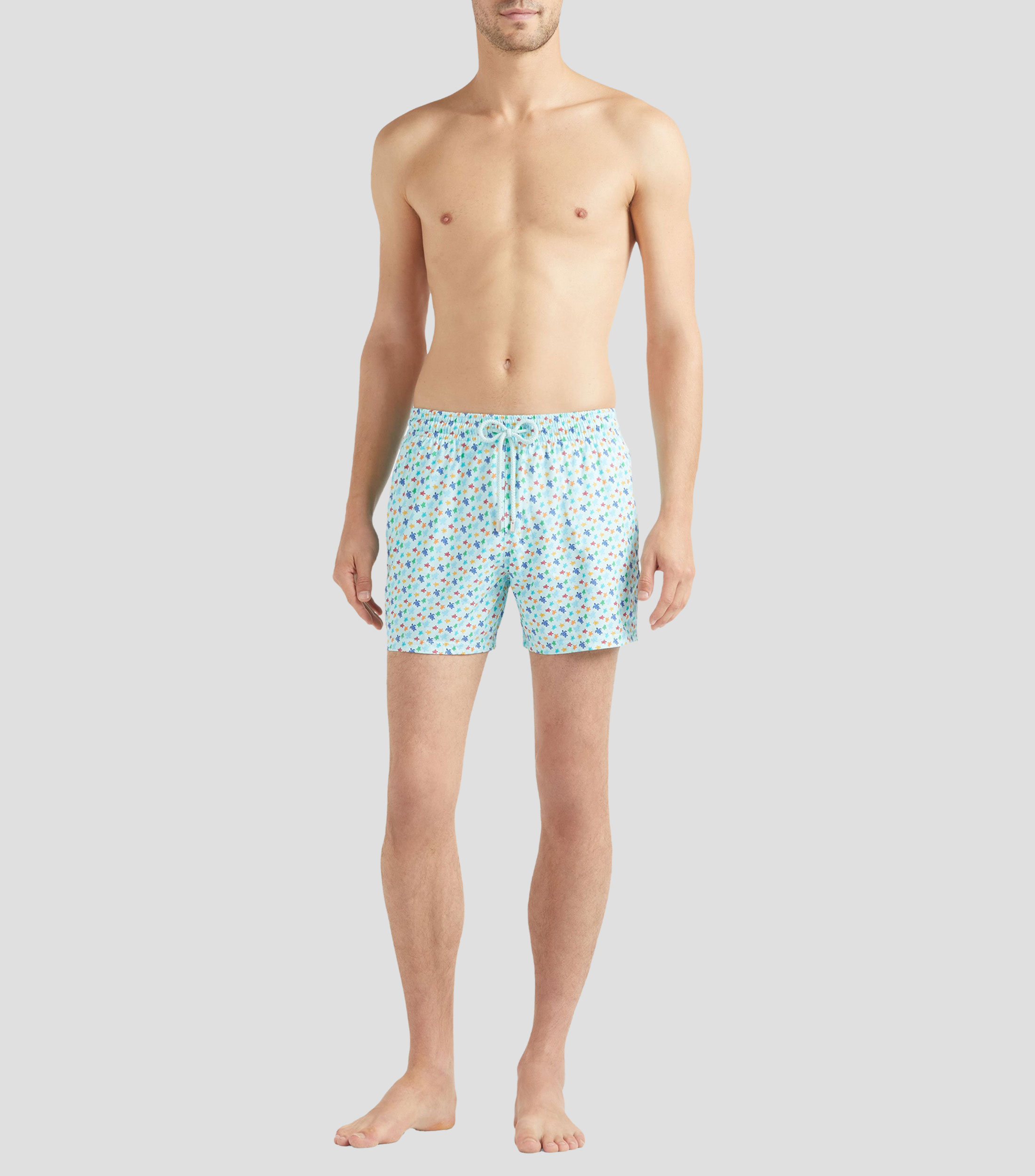 Traje de baño corto estampado Hombre
