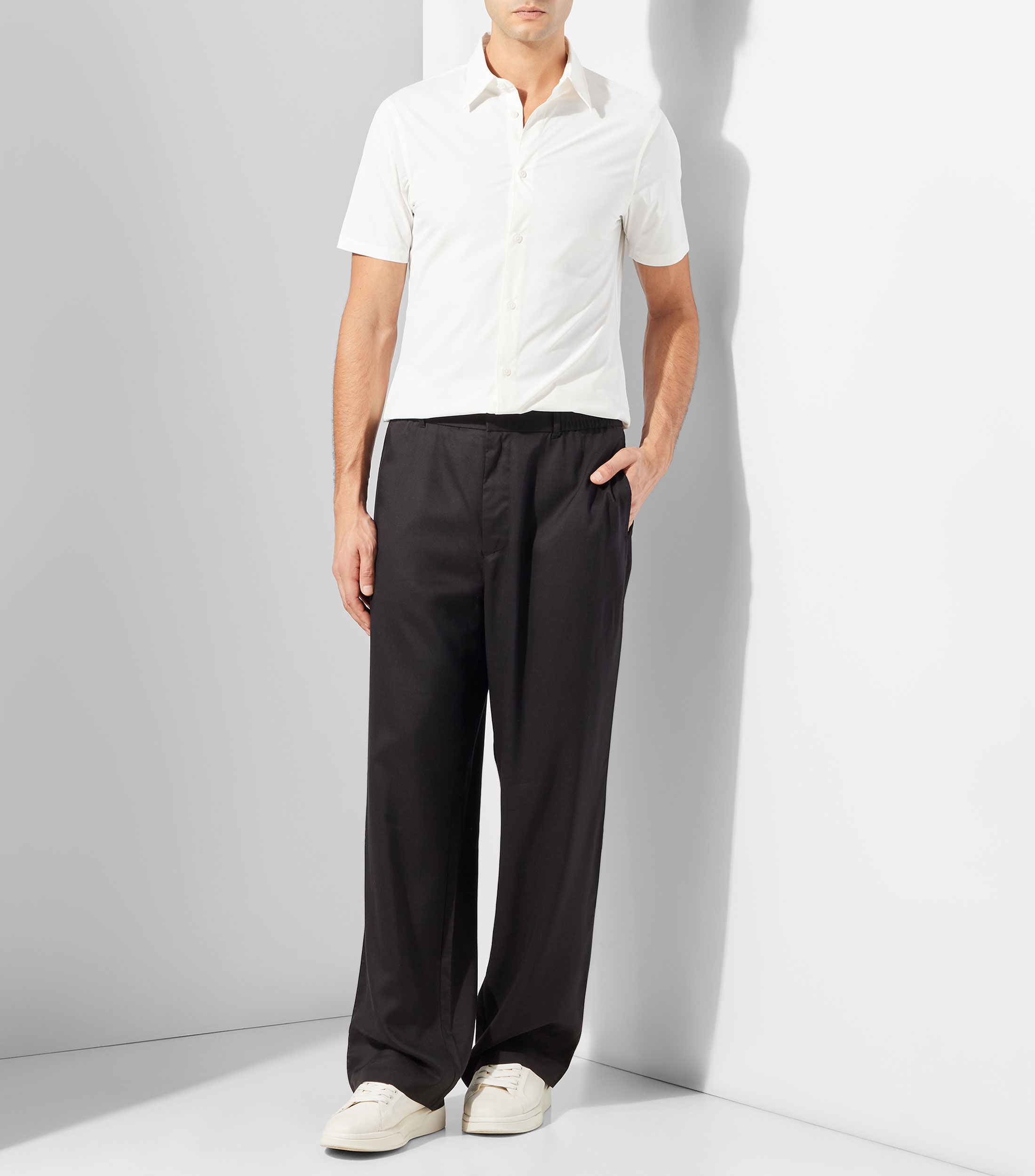 Camisa lisa manga corta Hombre