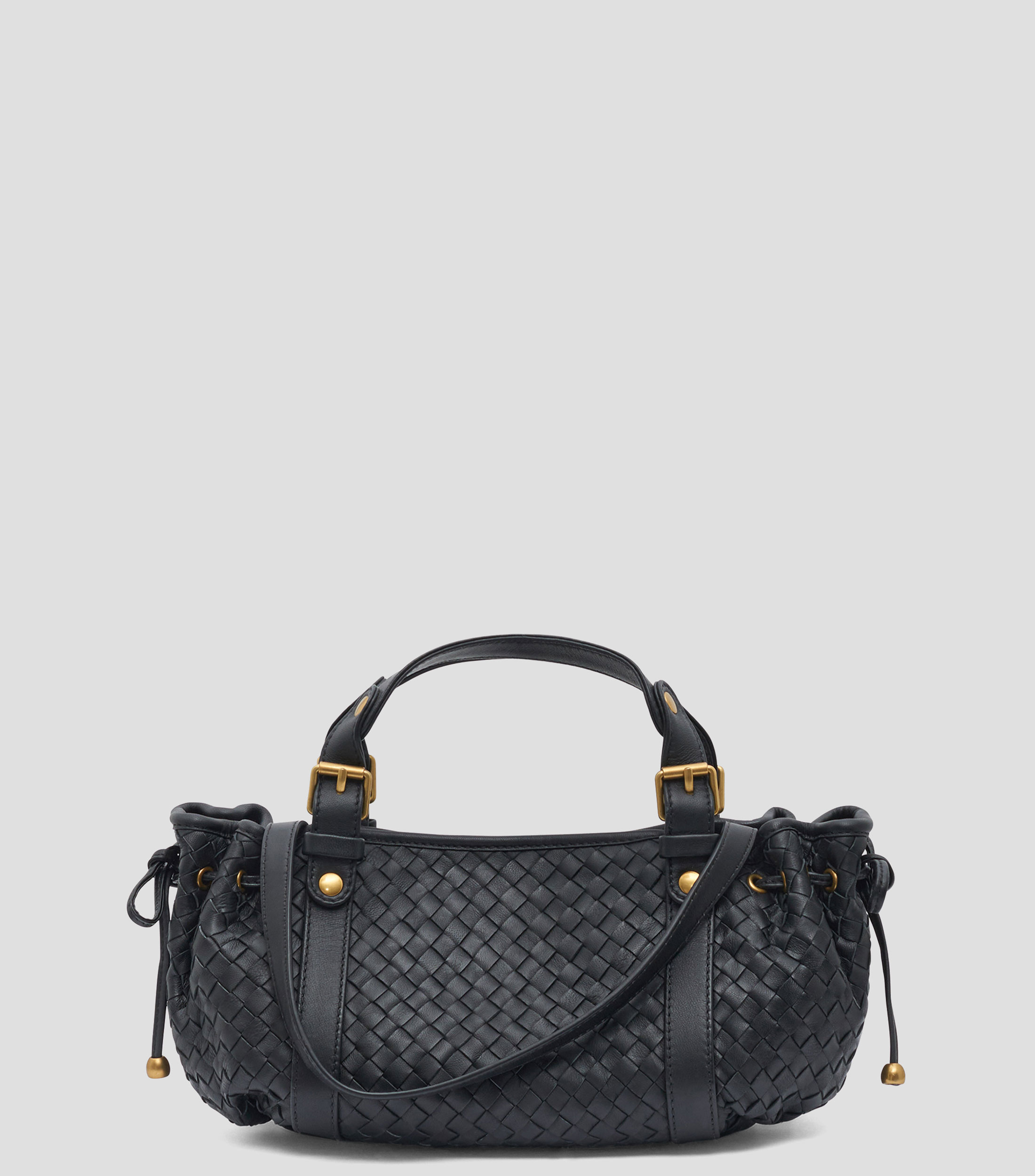 Bolsa crossbody 24H en piel lisa Mujer
