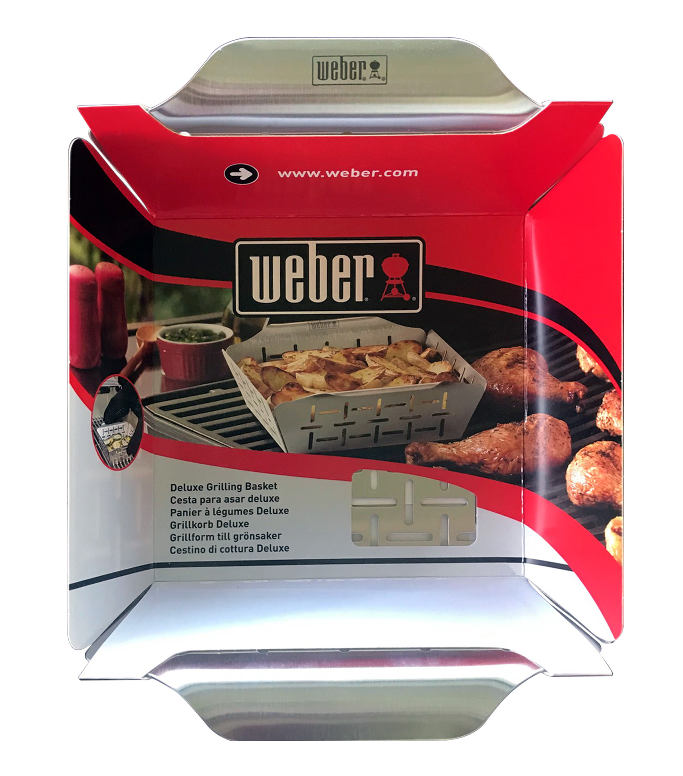 Cesta Deluxe para Asadores Q 300, 3000 en Acero Inoxidable