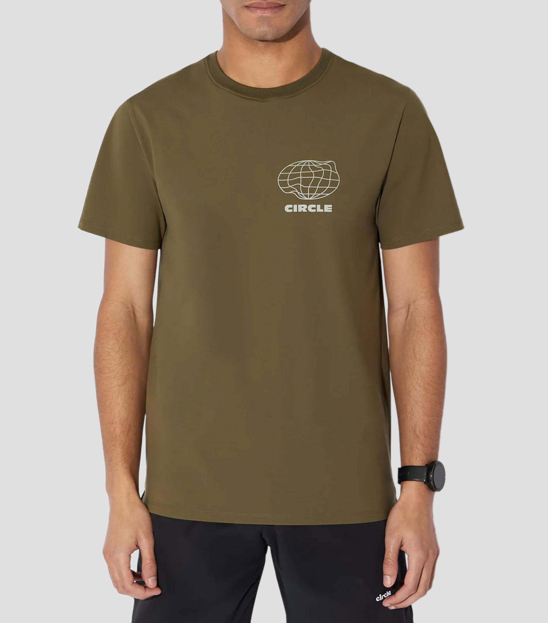 Playera para correr Agility Run de cuello redondo con manga corta lisa Hombre