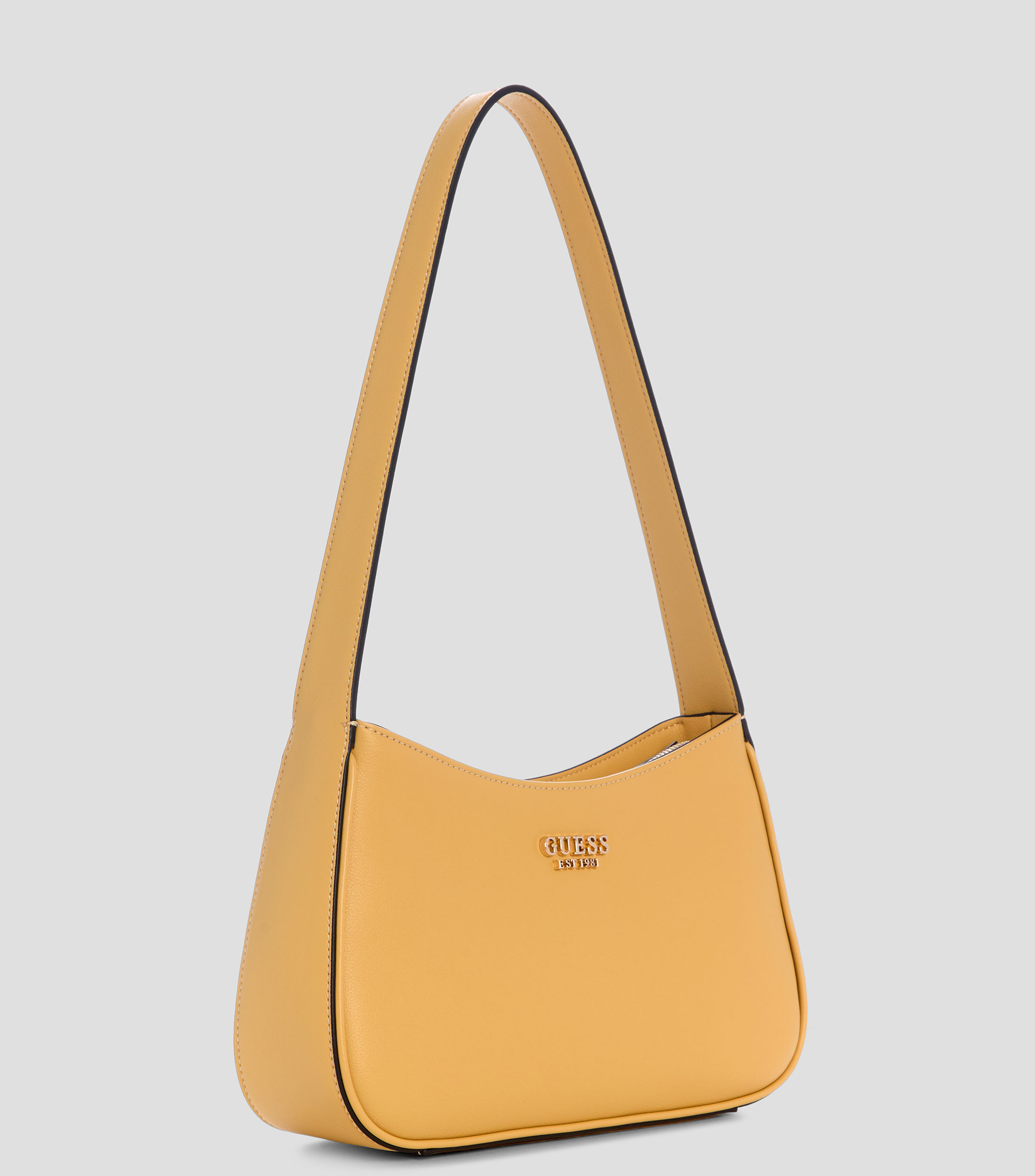 Bolsa shoulder lisa con detalle texturizado Mujer