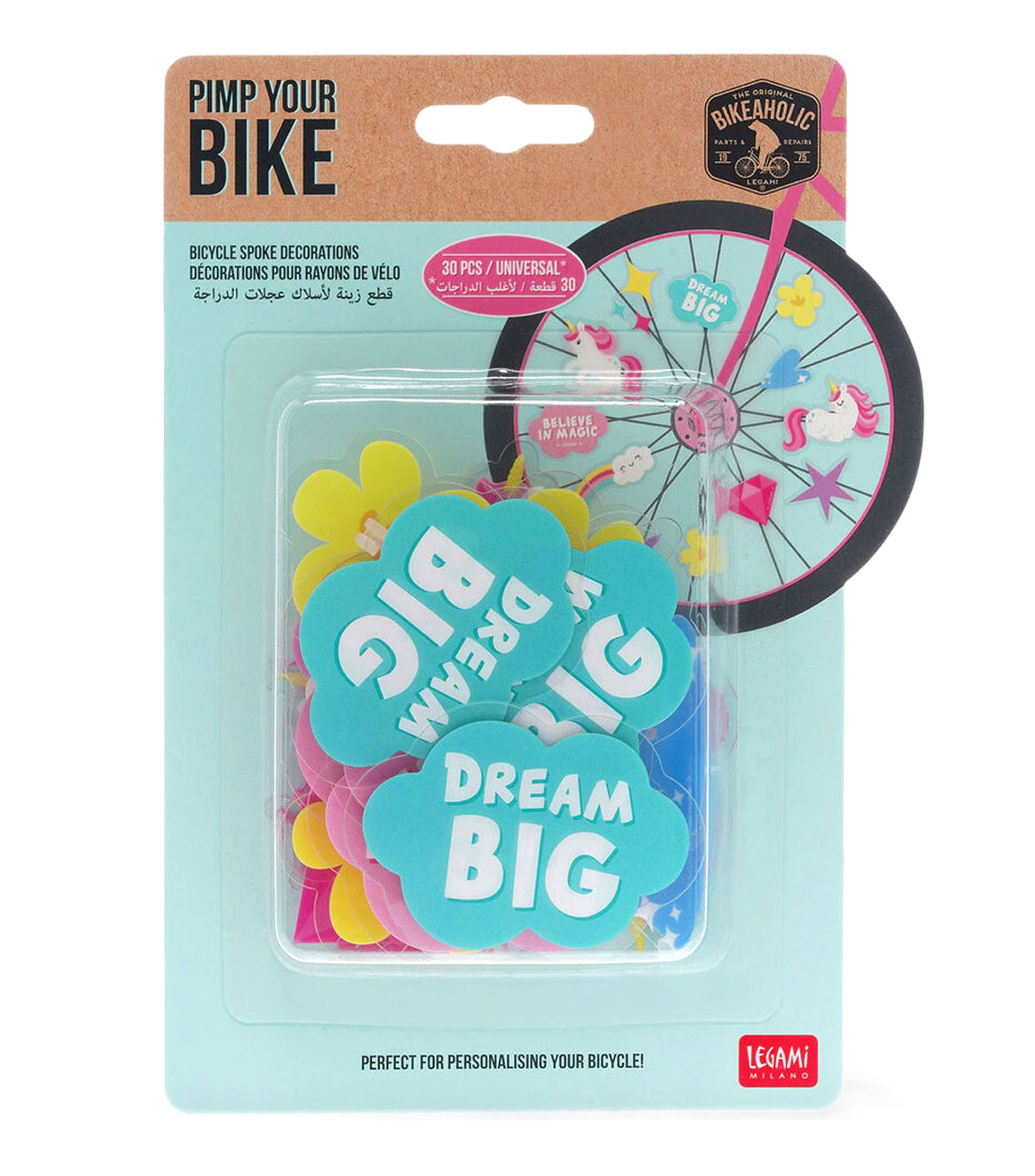 Adornos para bicicleta Unicornio Niña