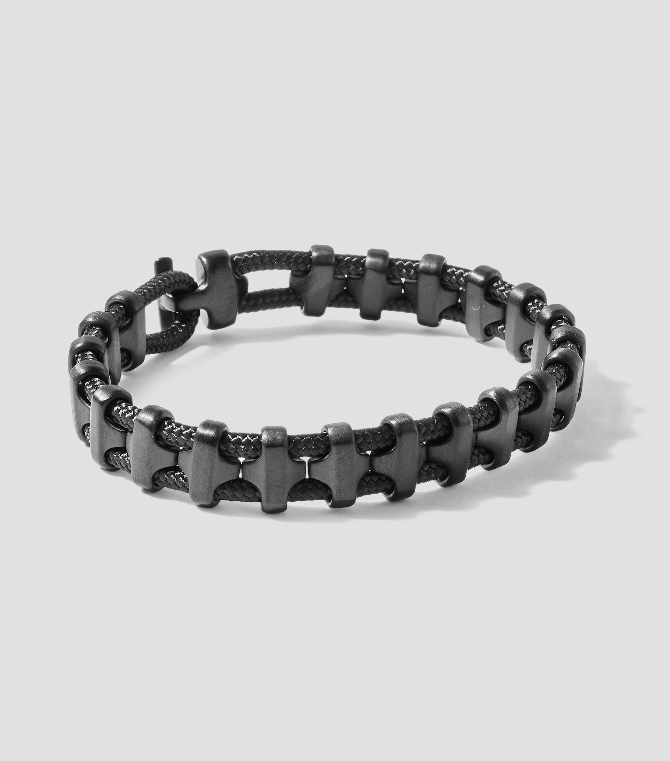 Pulsera negra Bold Bob Hombre