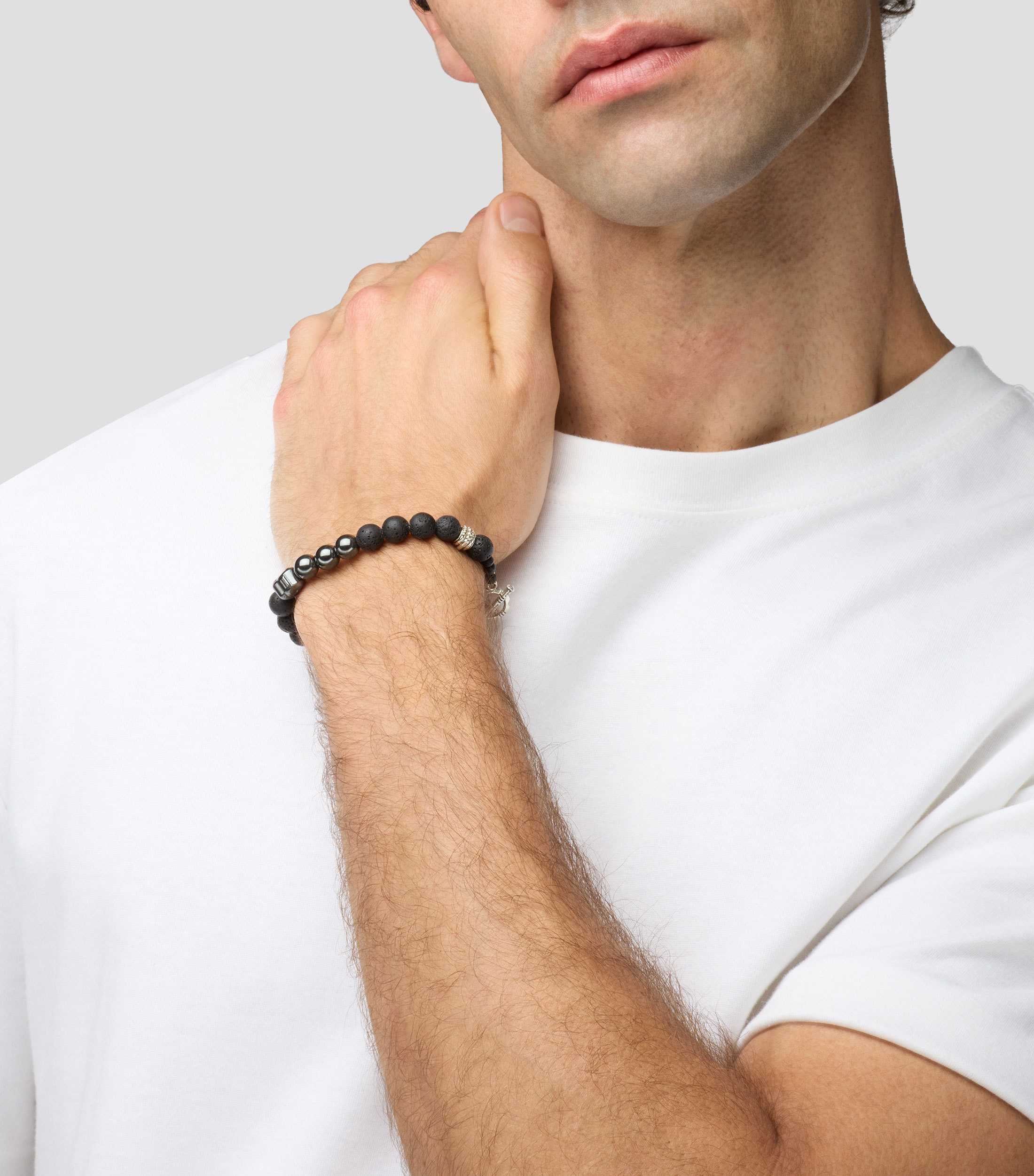 Pulsera con cabeza de buda Hombre