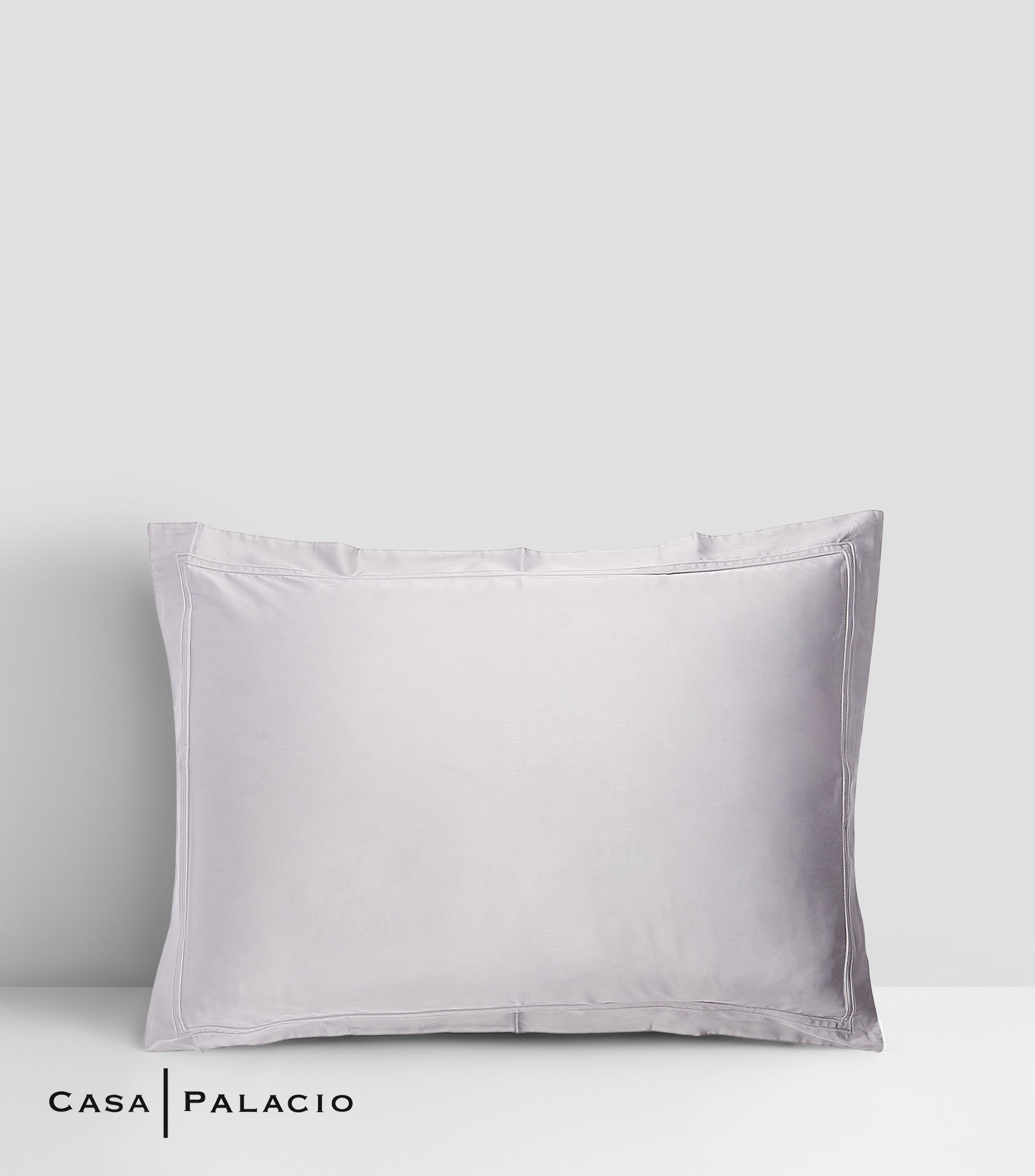 Funda para almohada Estándar en algodón orgánico Triomphe platino