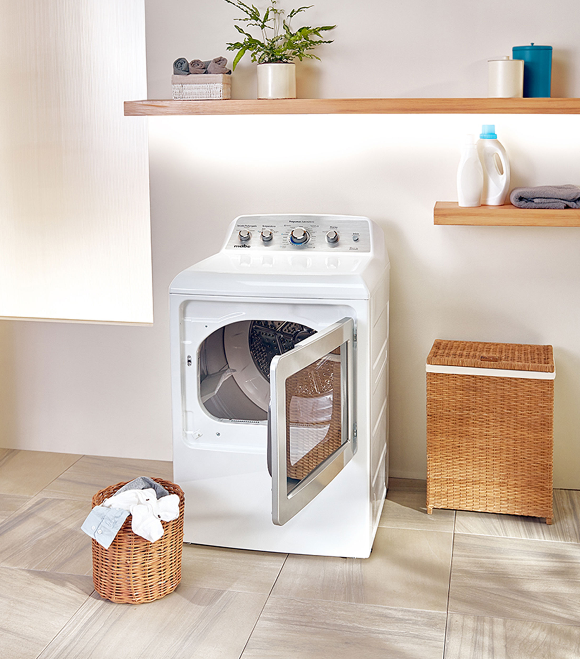 Secadora a Gas LP, 22 Kg, Carga Frontal, SMG47N8MSBAB0, Blanca