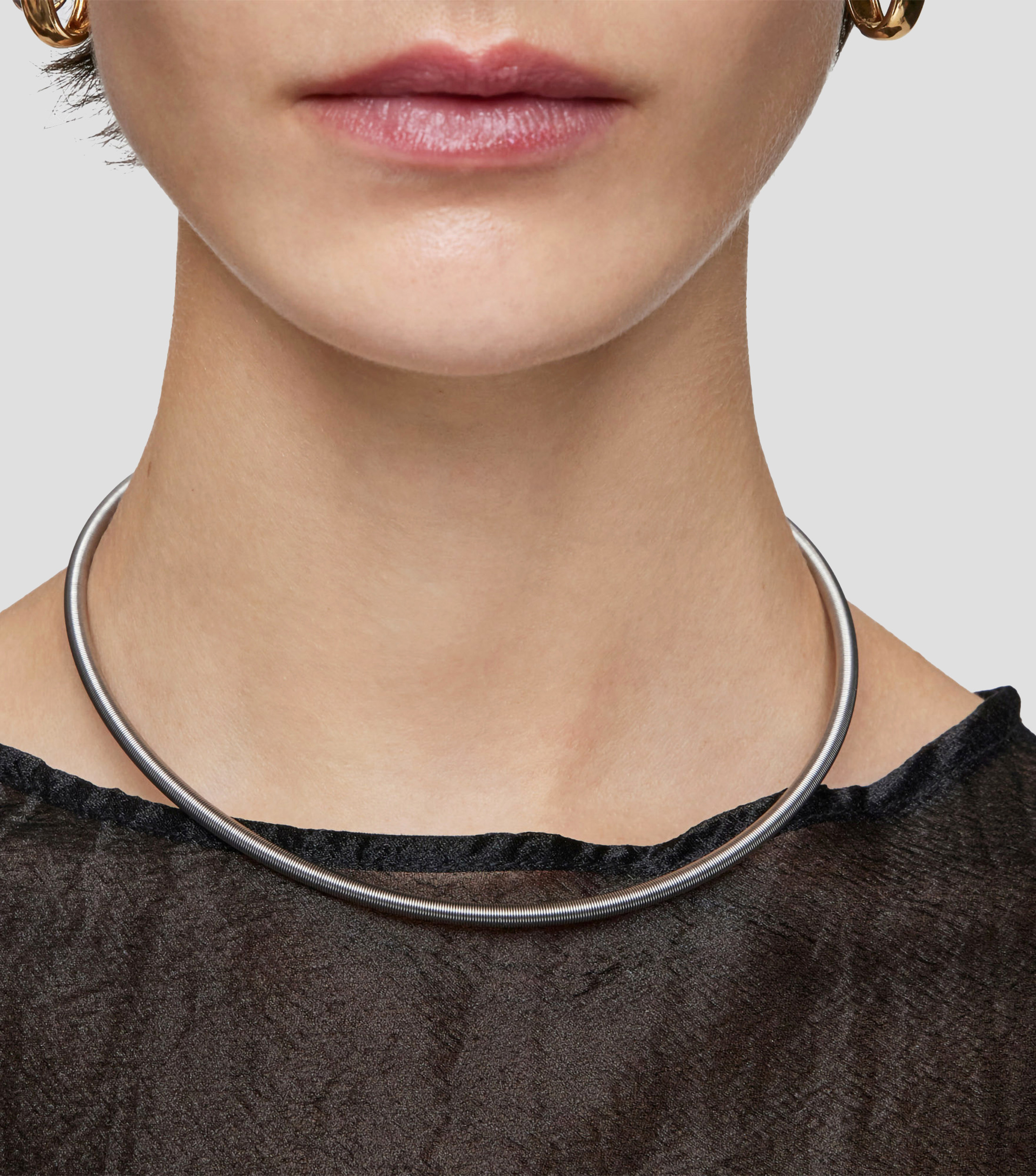 Collar Mesh Tube Mujer