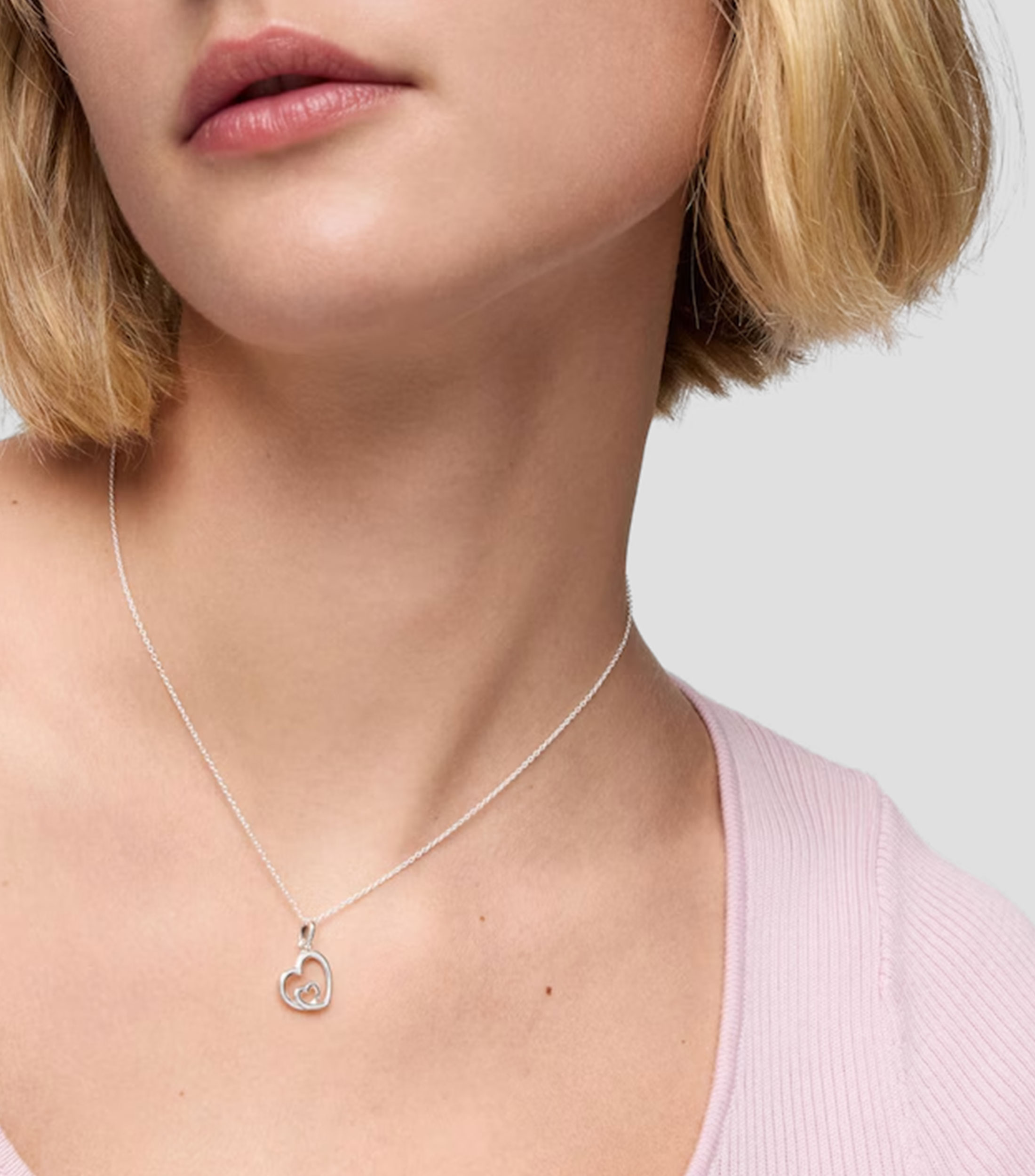 Collar en Plata Corazón Mujer