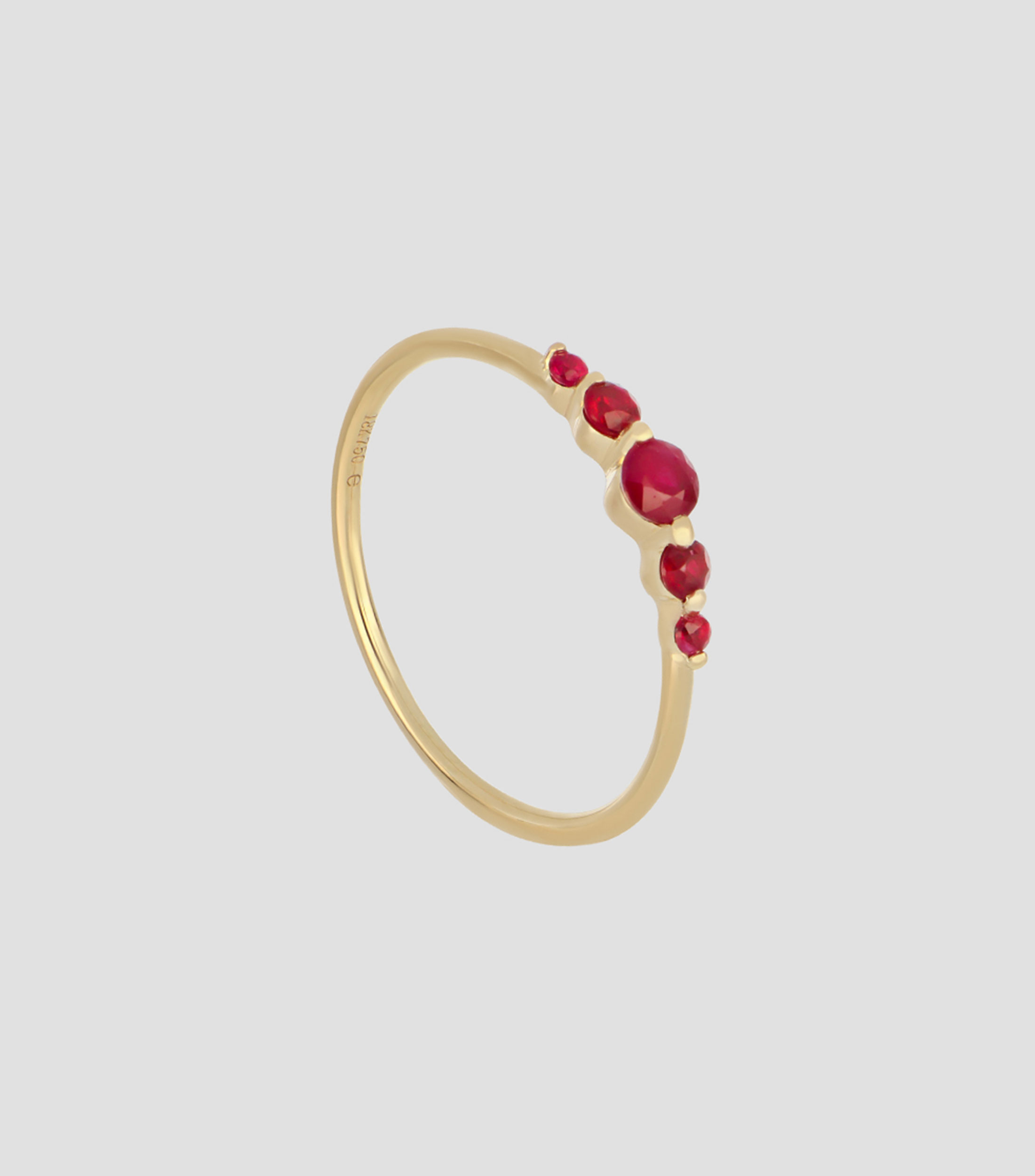 Anillo en Oro amarillo de 18 Kilates Mujer