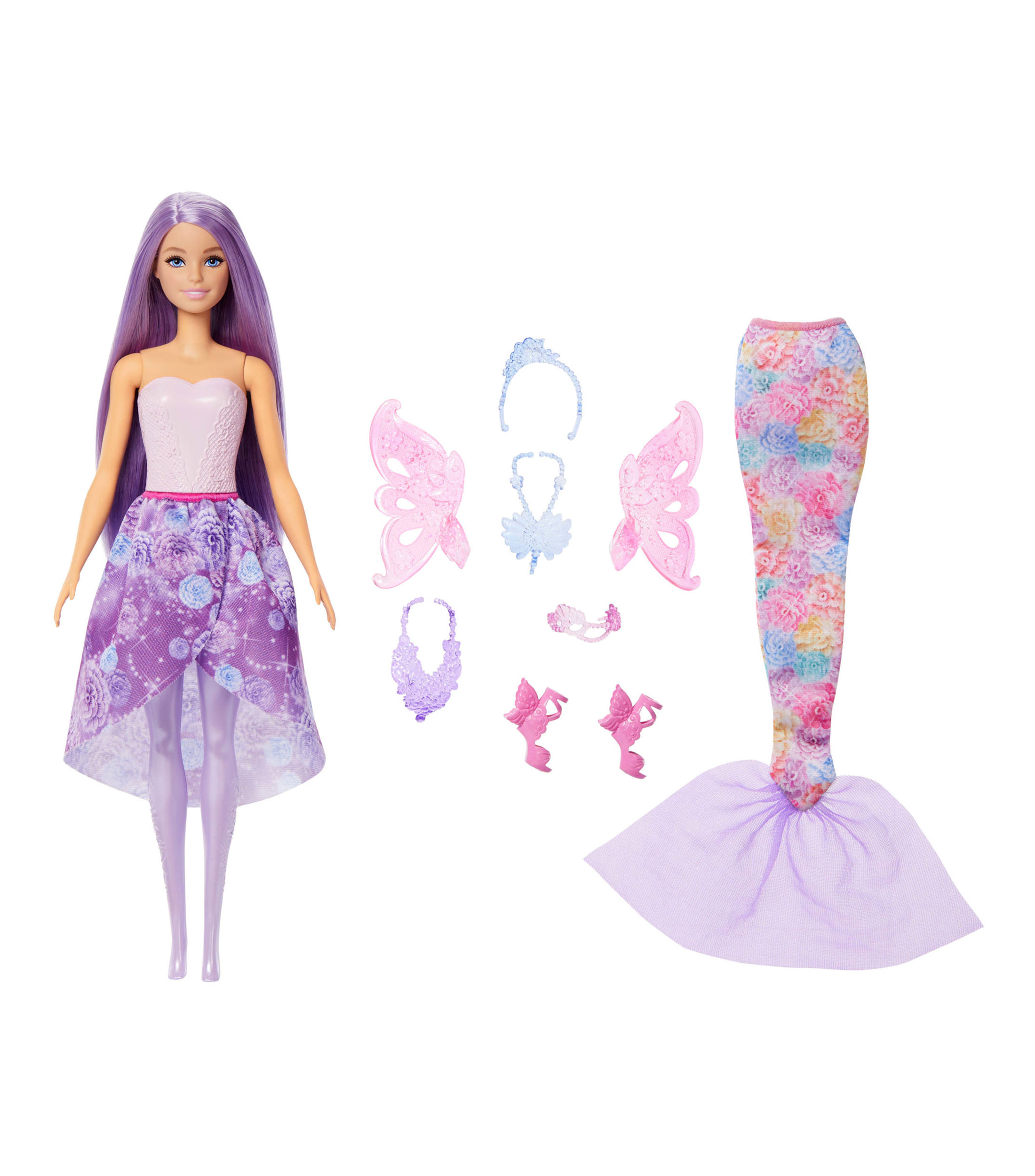 Muneca Barbie Looks Hada y Sirena.