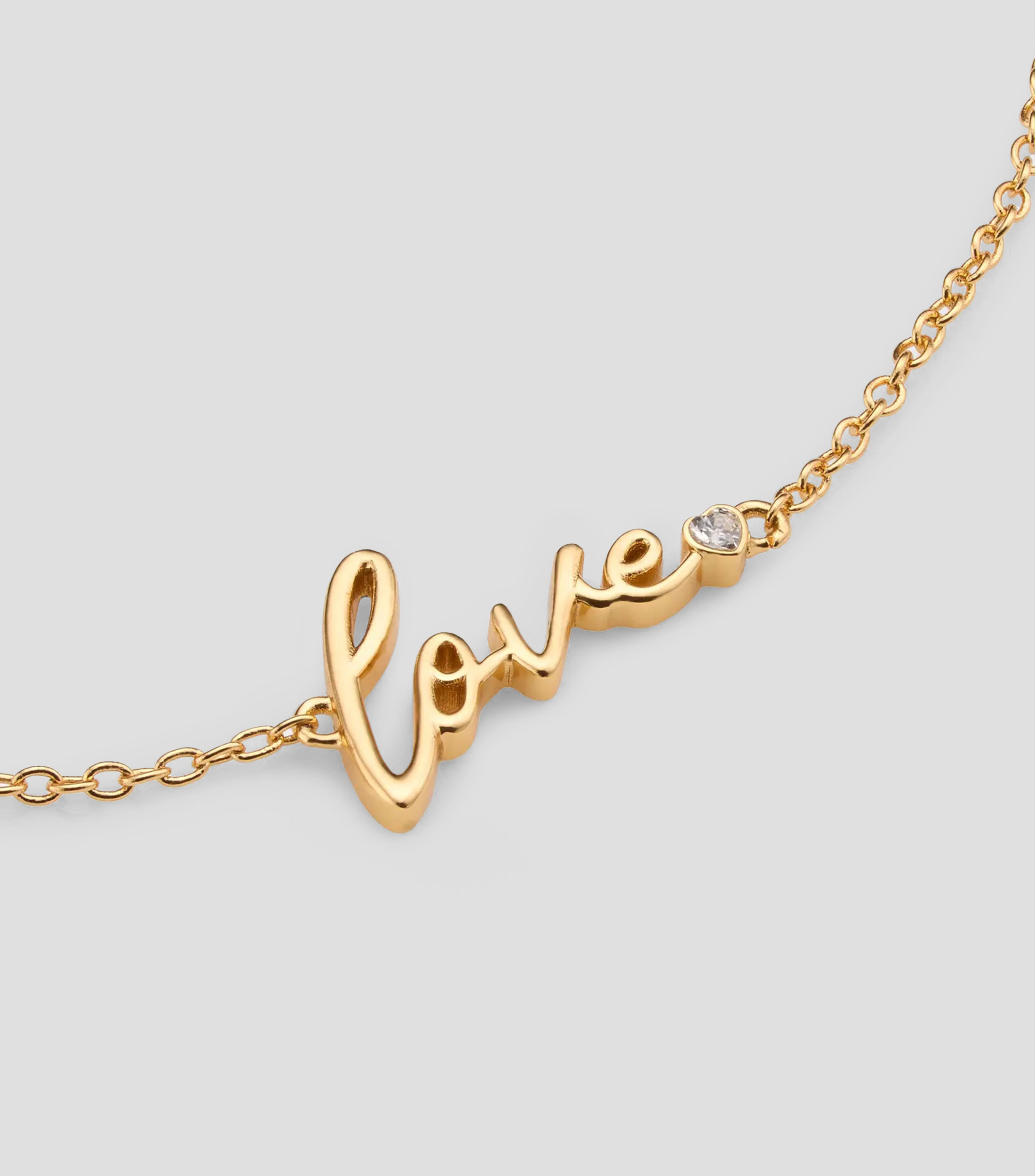Pulsera Love con cristal Mujer