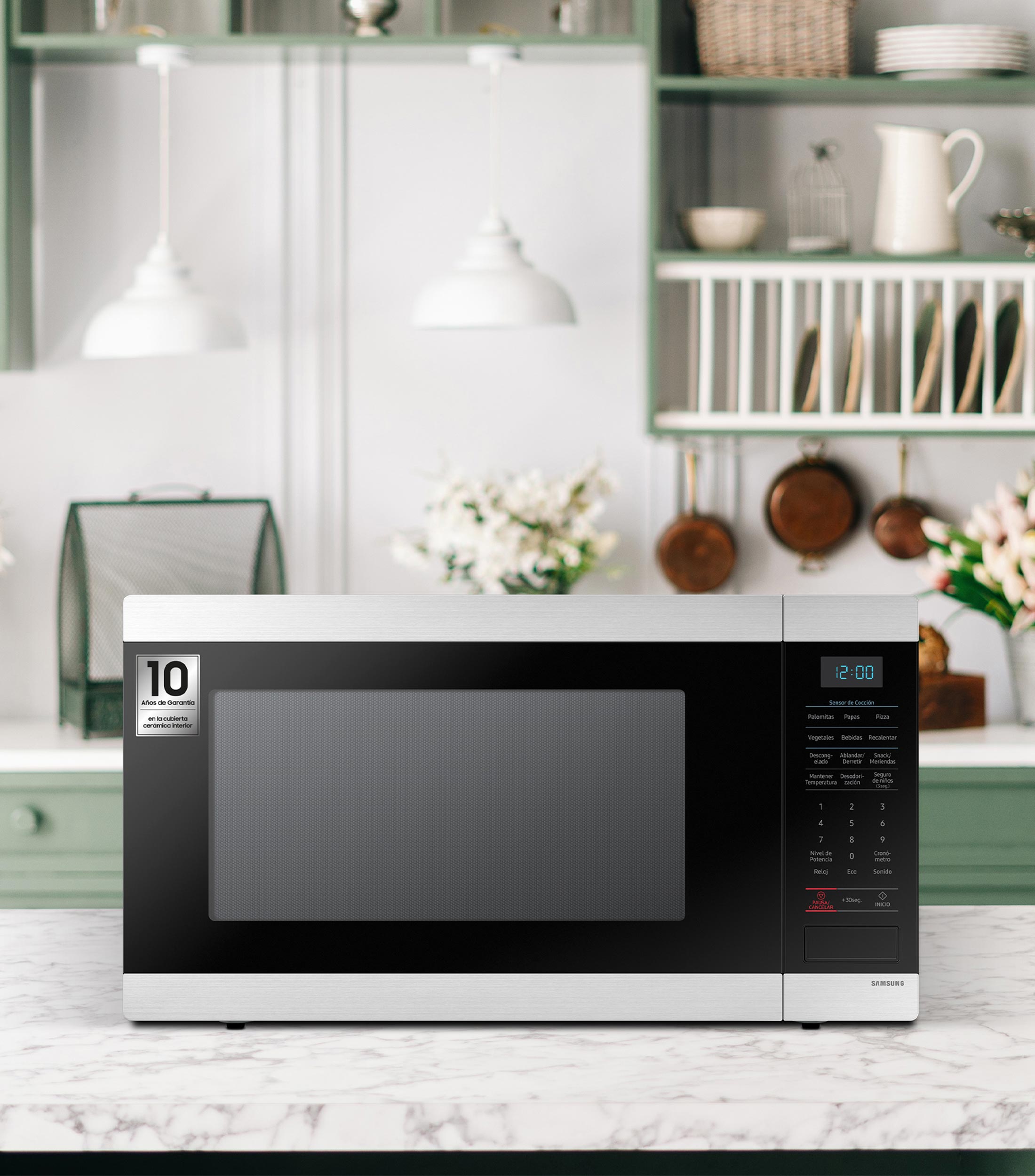 Horno de microondas 1.9 p3 pies MS19M8000AS/AX plateado