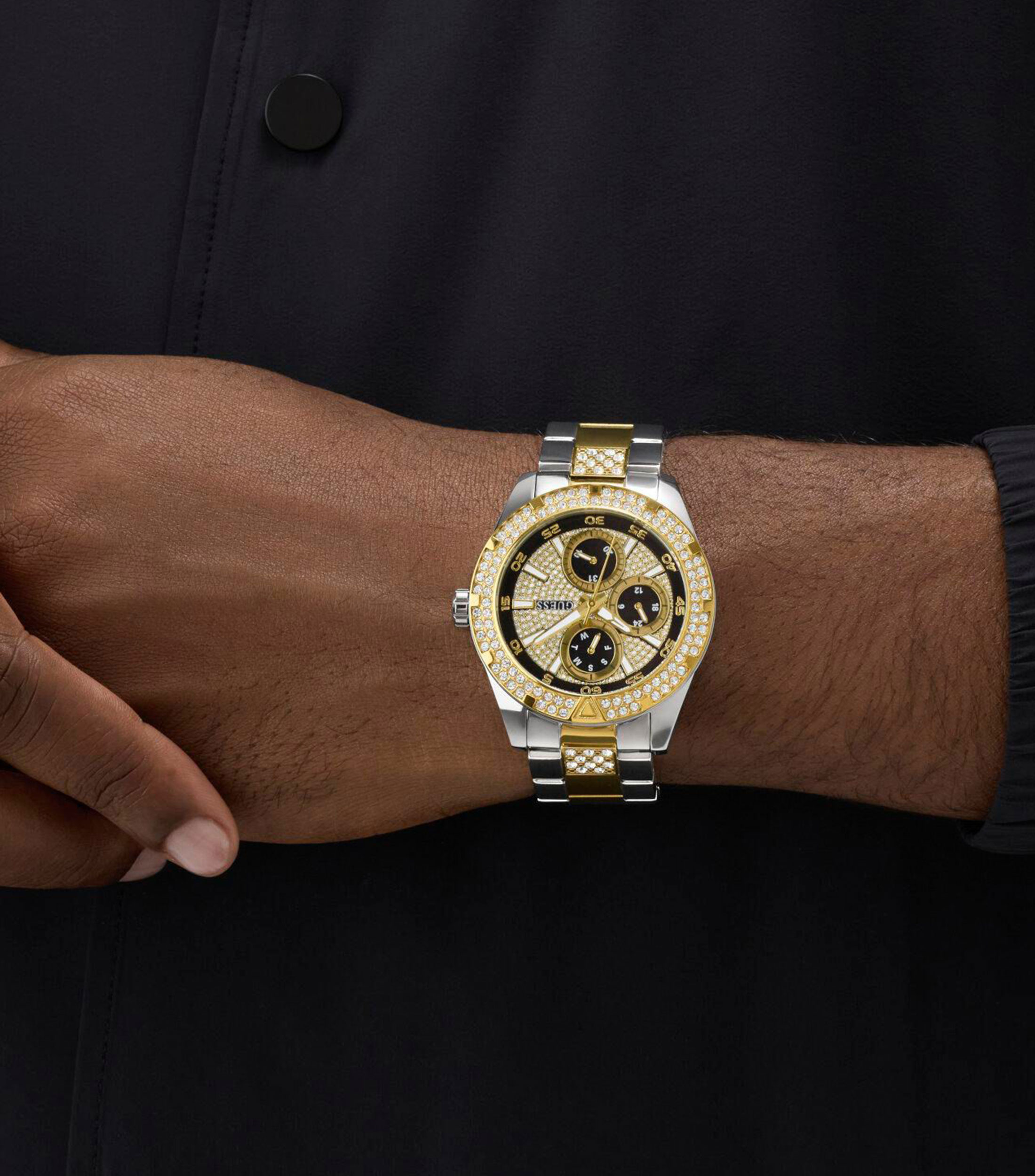 Reloj para Hombre Orión casual plateado/dorado