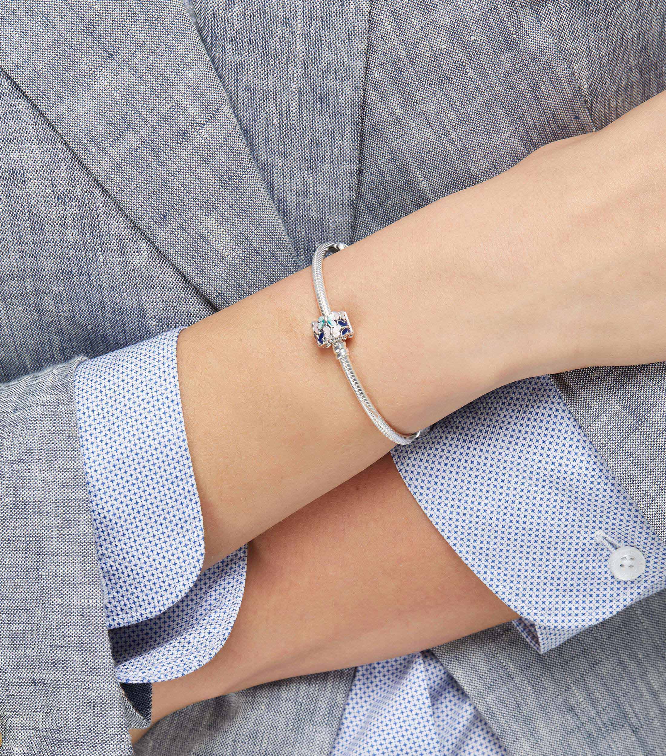 Charm Clip Mariposas en plata .925 Pandora Moments Mujer