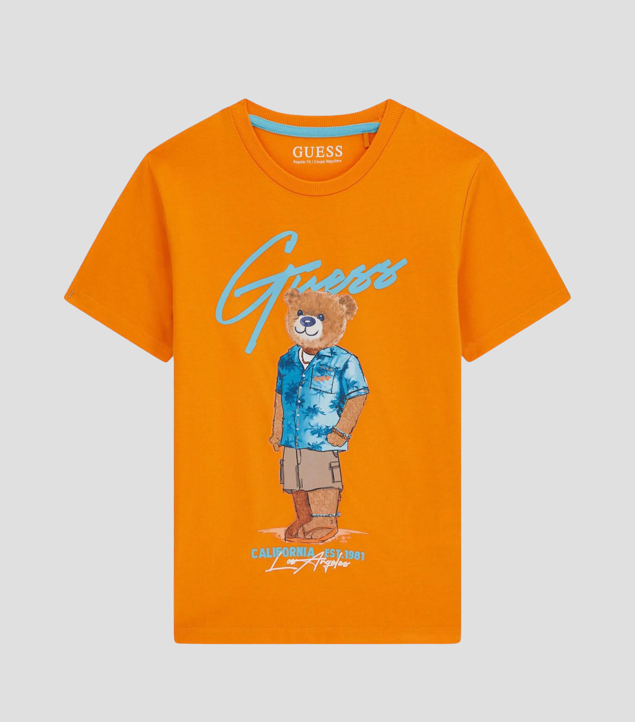 Playera cuello redondo manga corta estampada Niño