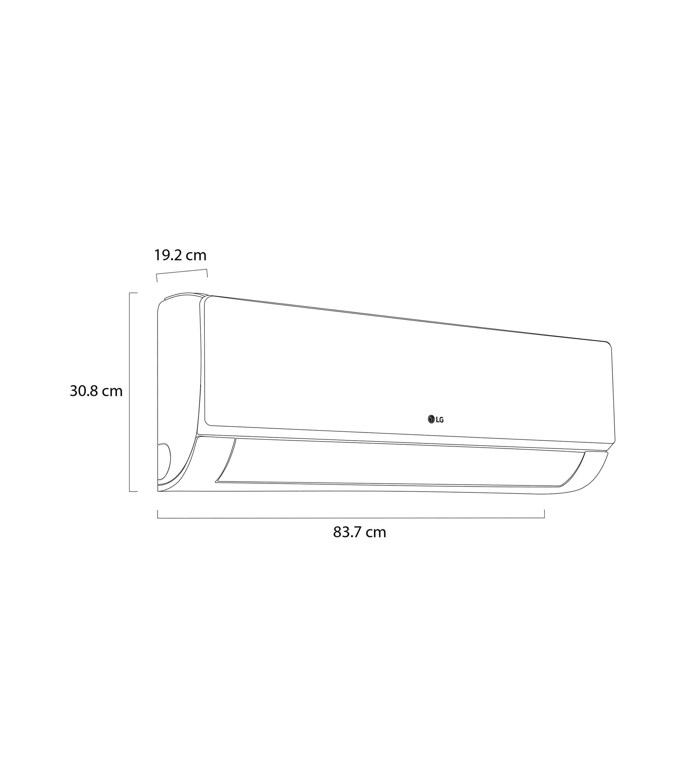 Aire Acondicionado Minisplit LG Dual Inverter Acabado Espejo 1 Tonelada Frío y Calor 220V VR122HD