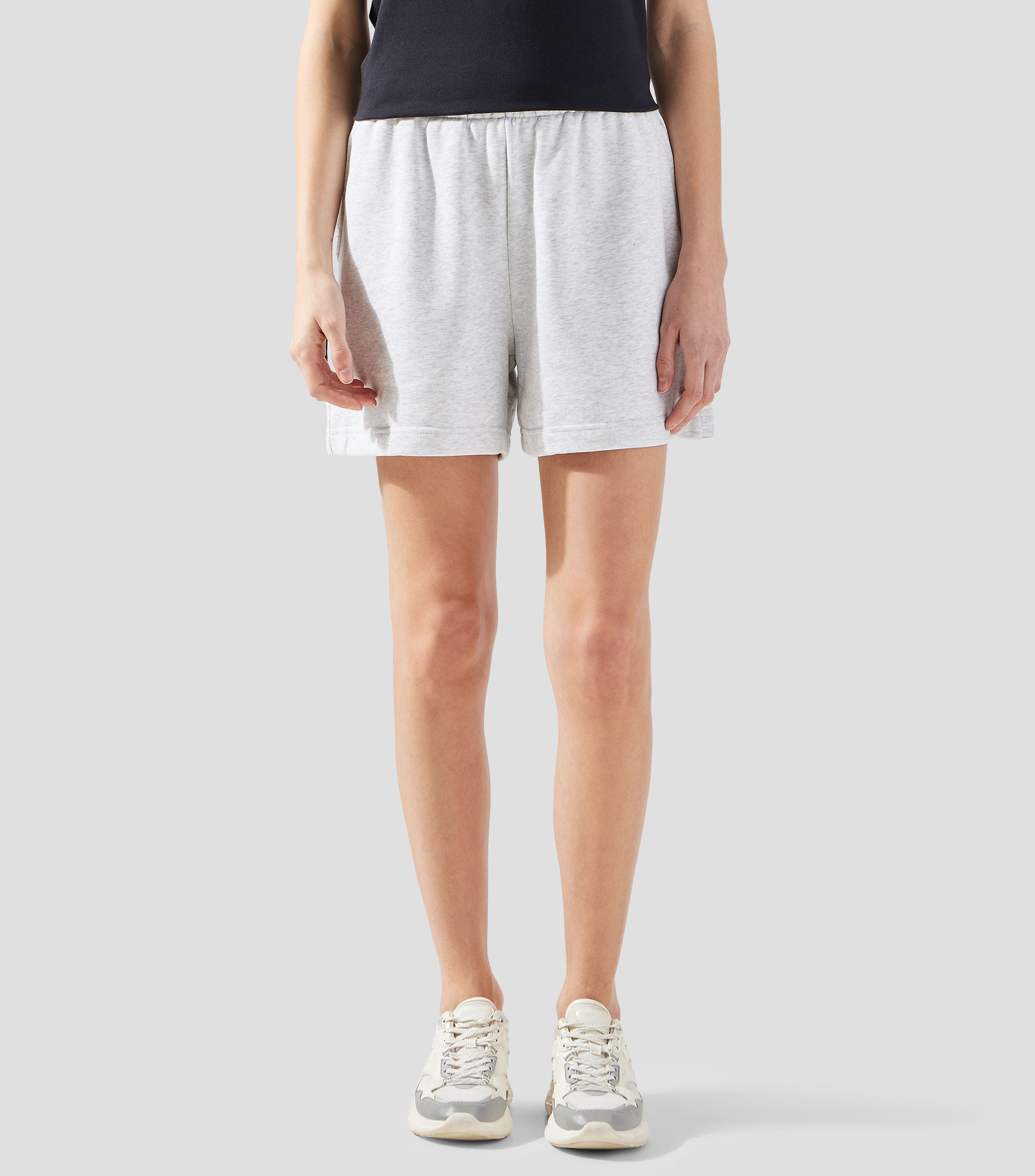 Short para entrenamiento jaspeado Mujer