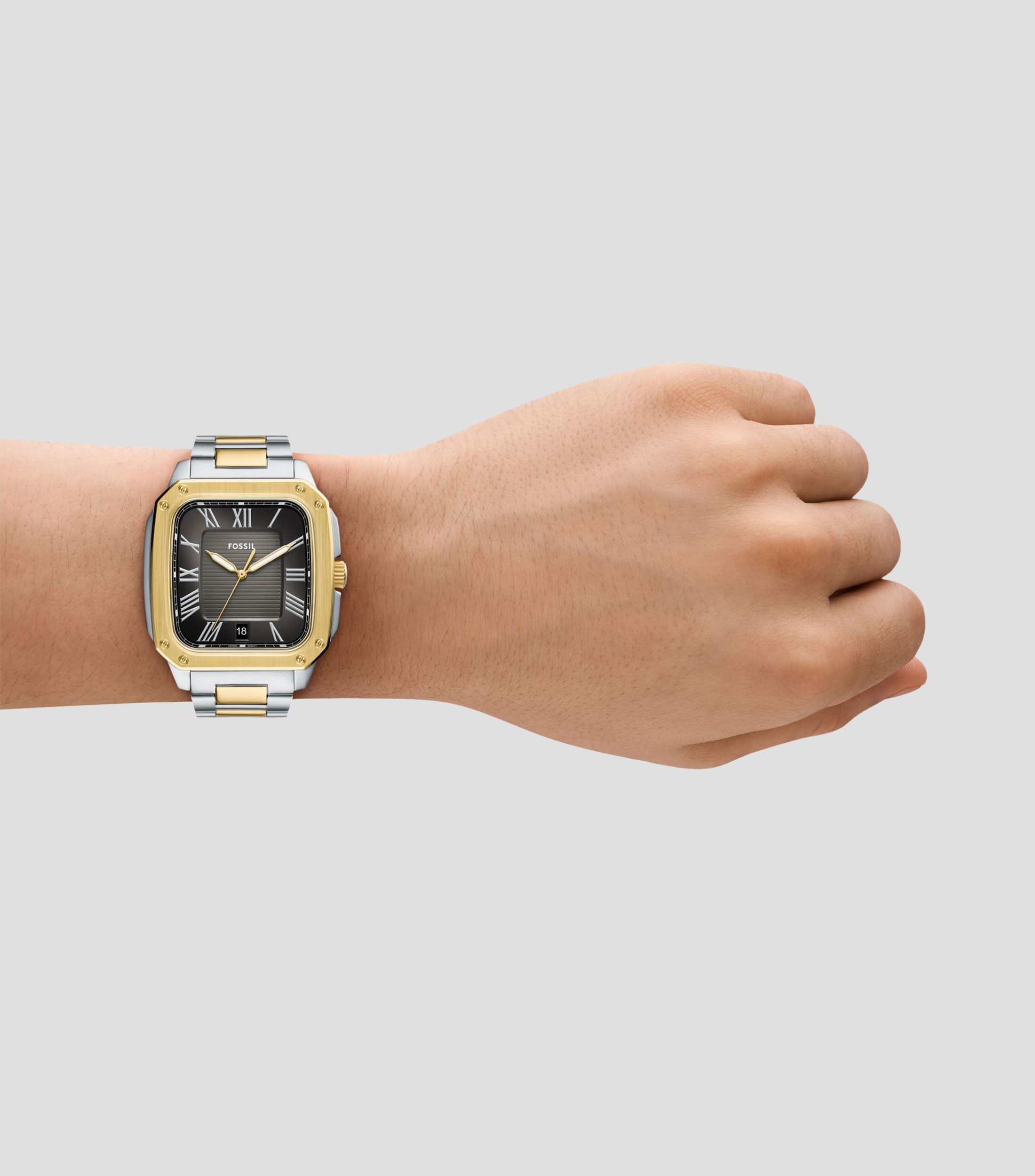 Reloj para Hombre, Crosby, Casual, Dorado, Plateado