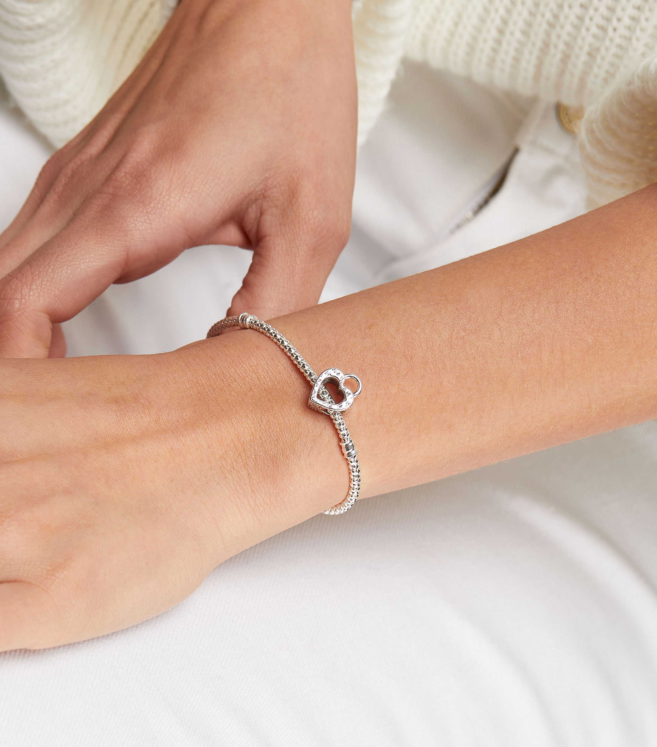 Charm Corazón en Plata Mujer