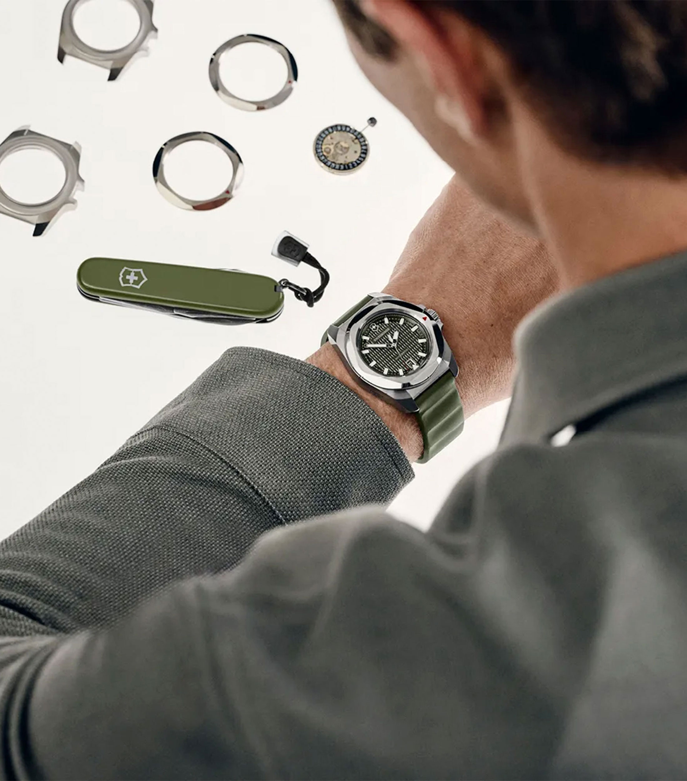 Reloj para hombre Inox Automatico Casual, Plateado