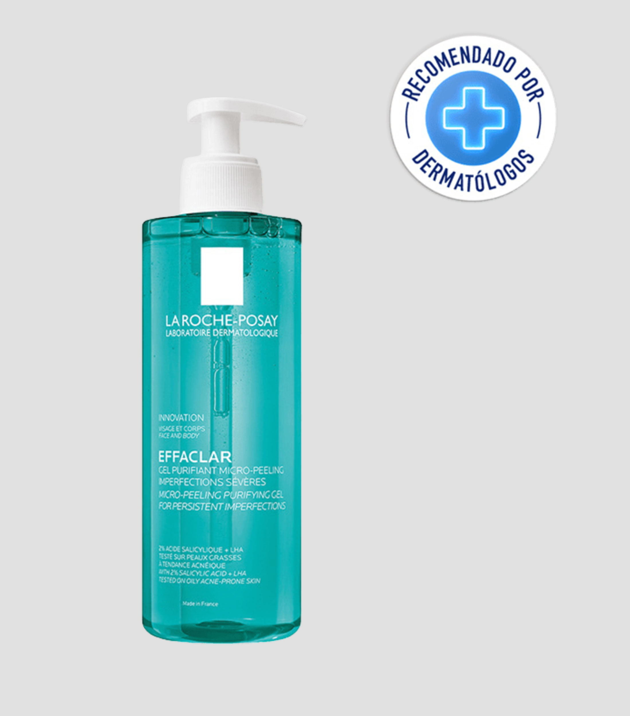 Limpiador facial Effaclar Gel Micro exfoliante, 400 ml
