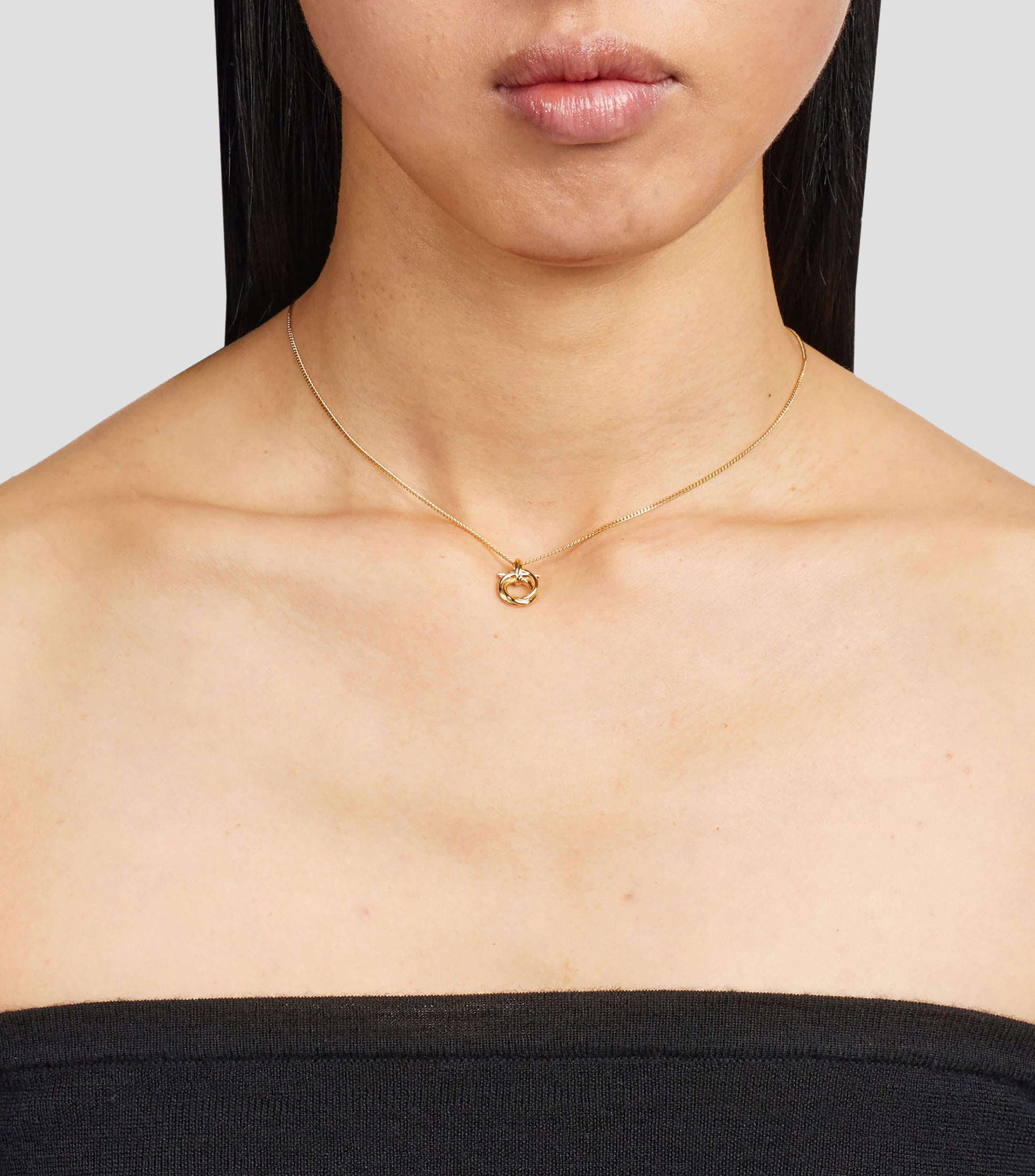 Collar con colgante Gancini Mujer