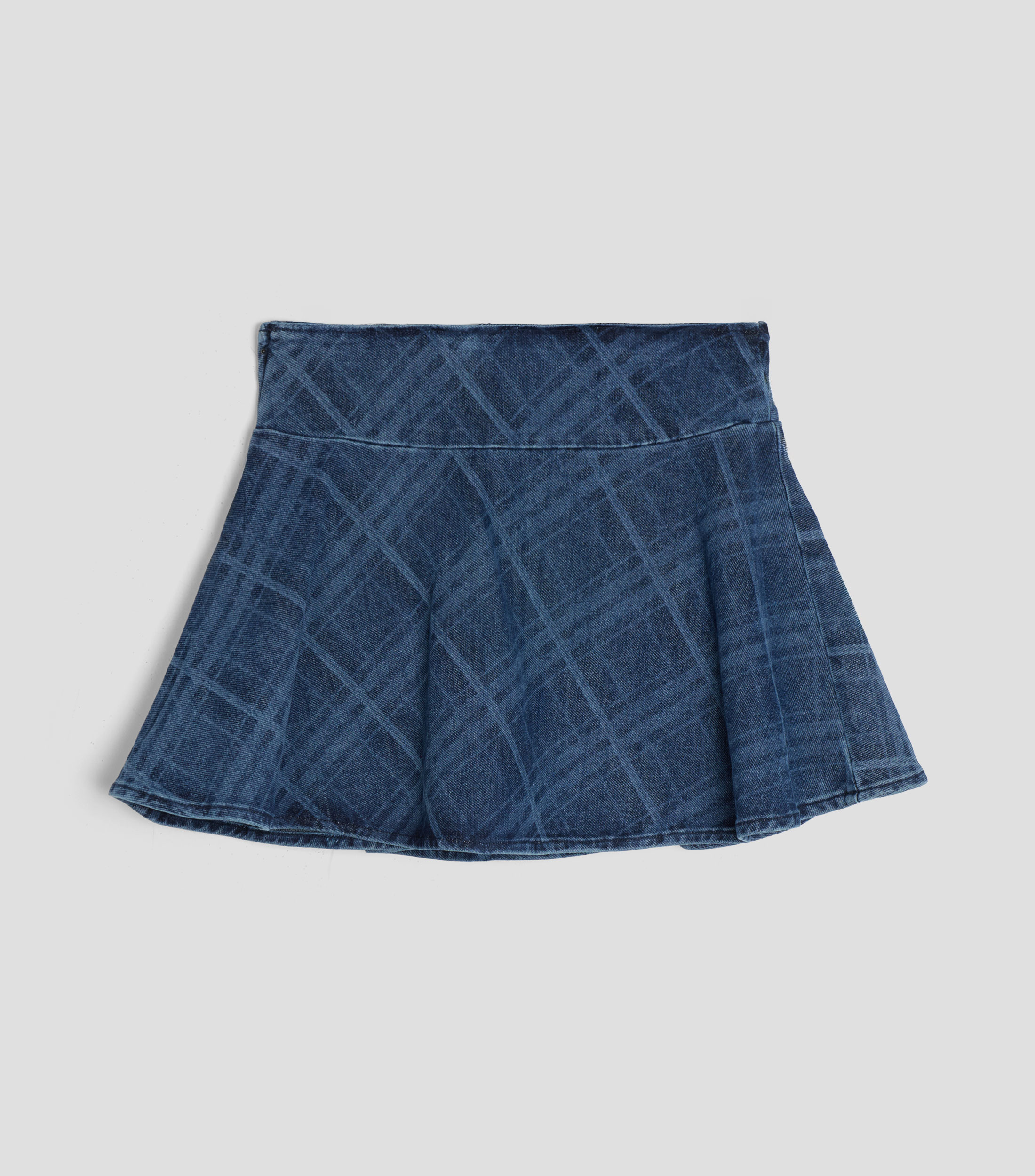 Skort de mezclilla deslavado Niña