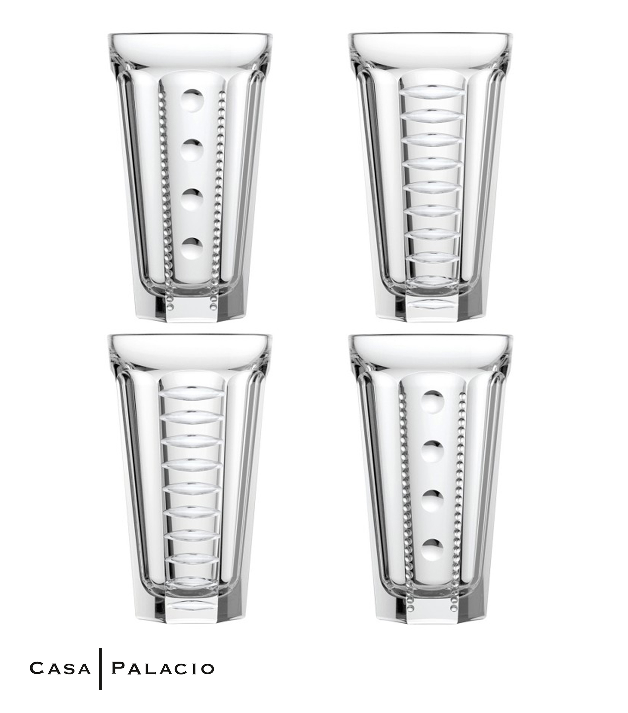La Rochère Calanques Glas Set 4 Stück - 21cl Trinkgläser 134mm Höhe Transparent