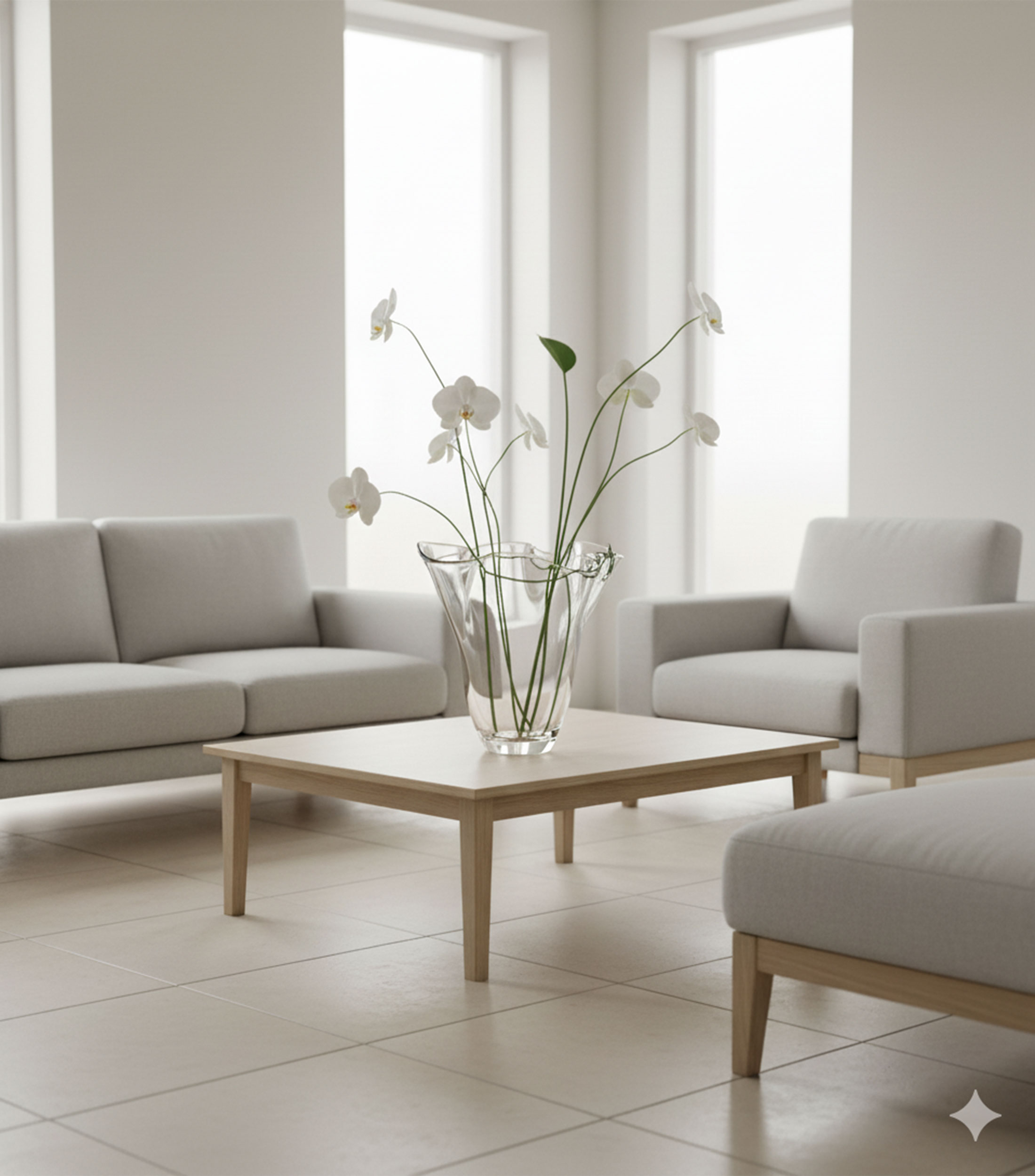 Florero Signature Blossom en vidrio