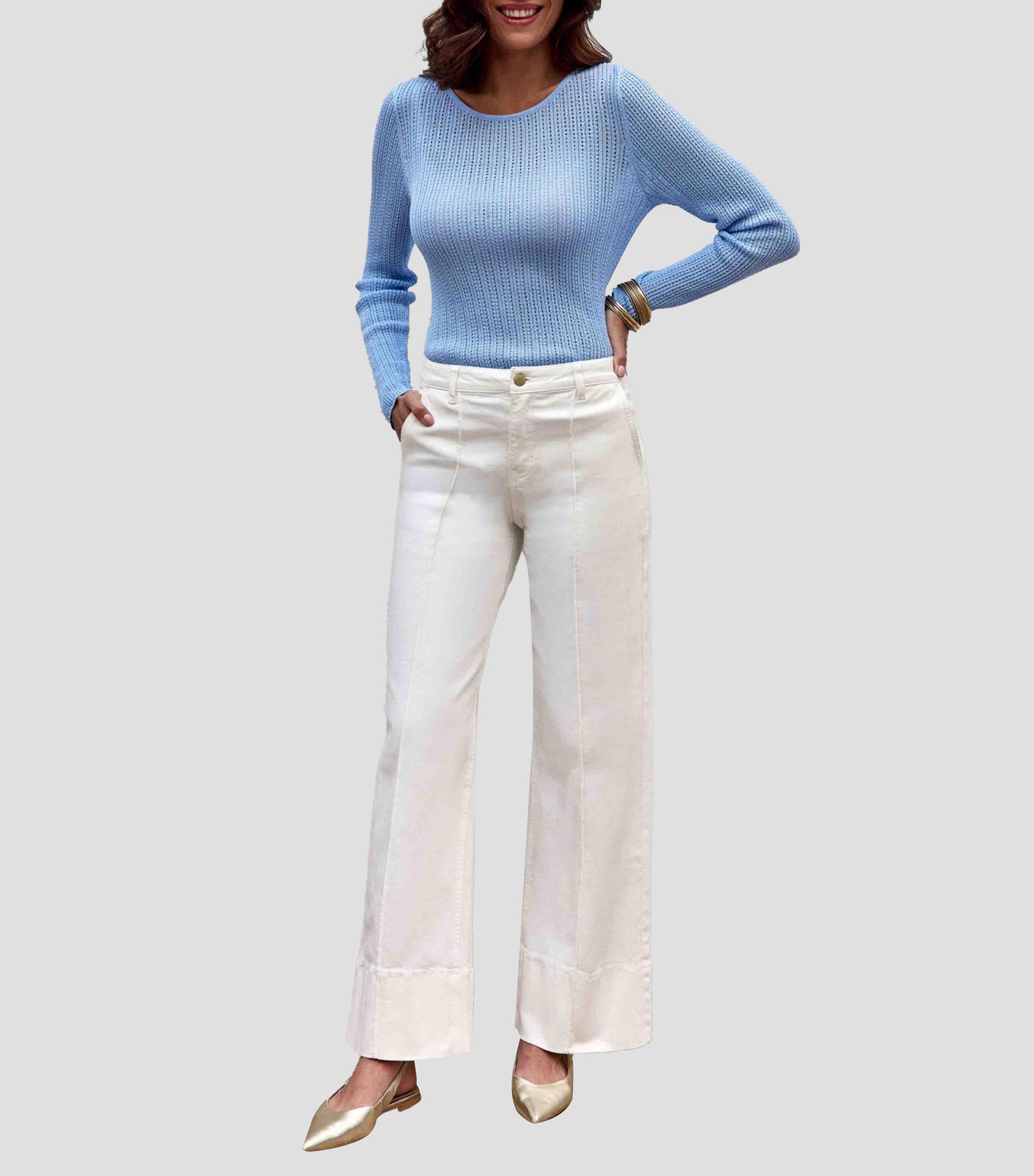 Suéter cuello redondo Mujer