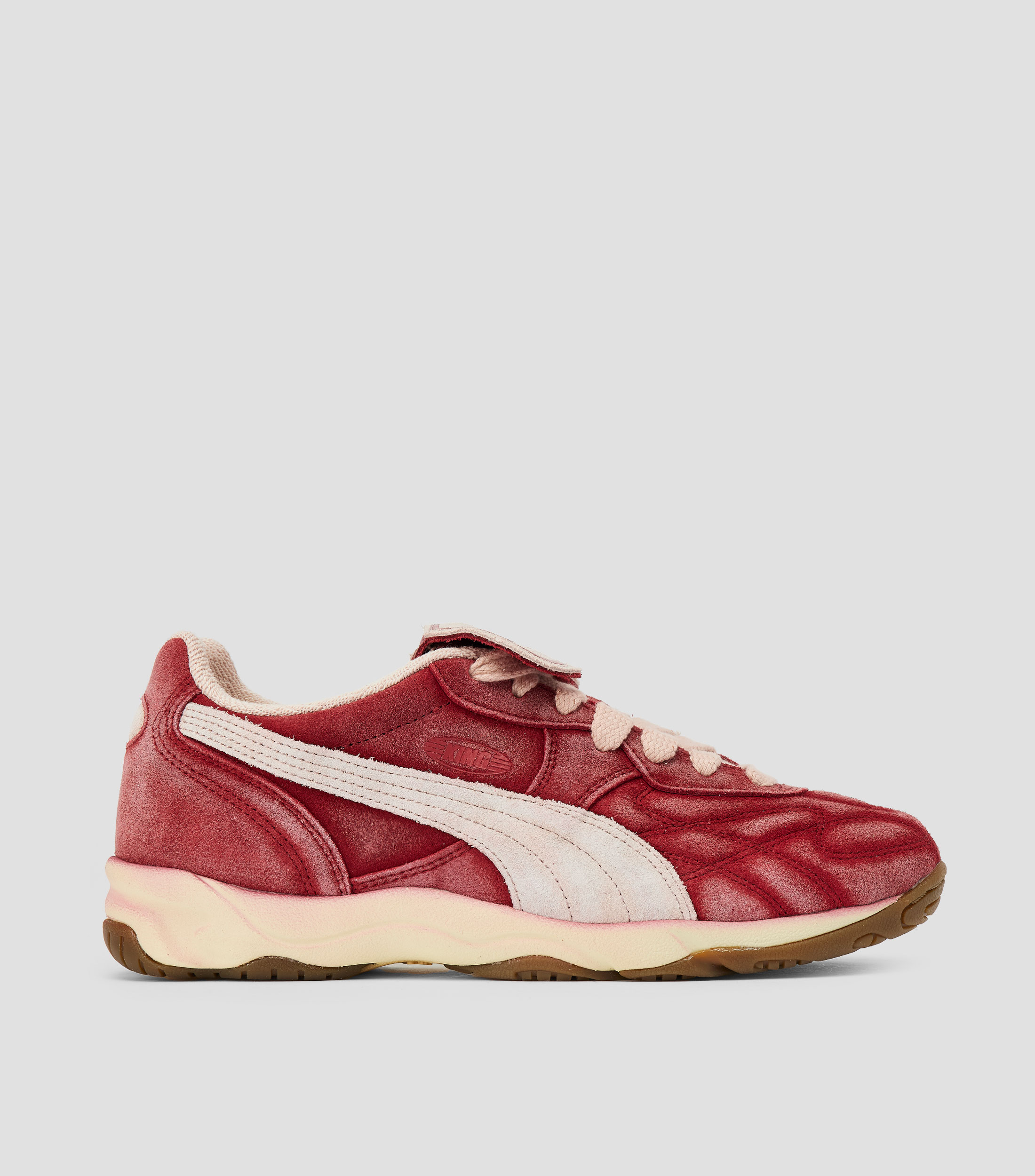 Tenis casuales King Indoor The NeverWorn V en piel con logo Mujer