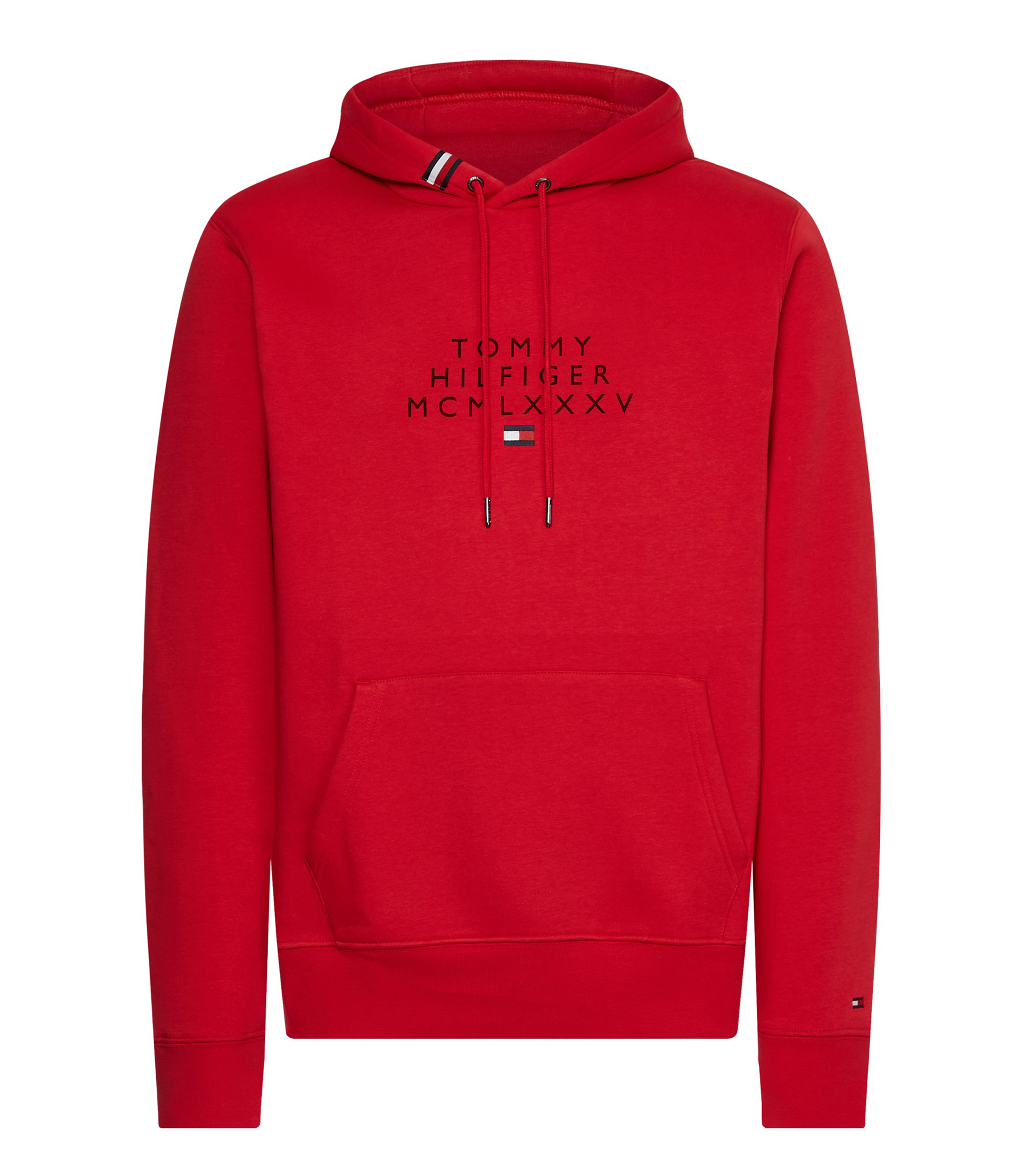 Sudadera roja tommy hilfiger hombre discount