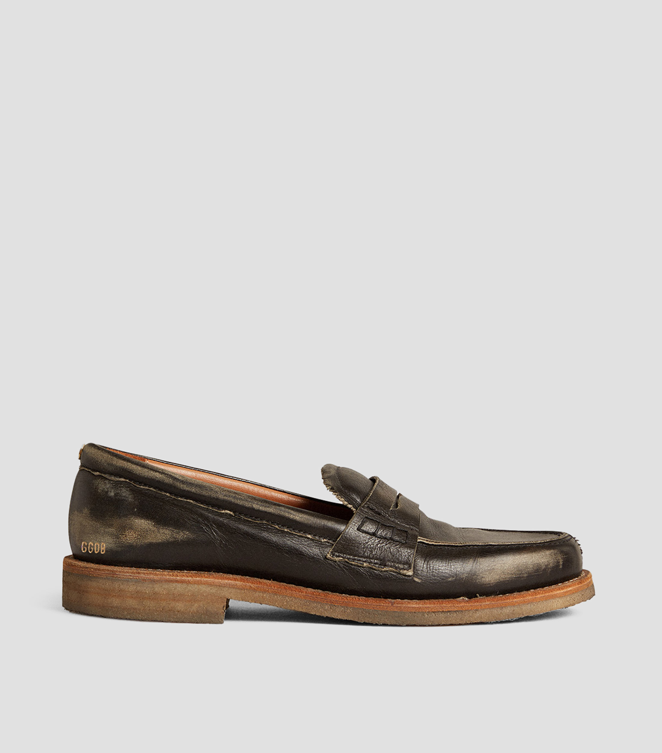 Mocasines Jerry en piel con cinta Hombre