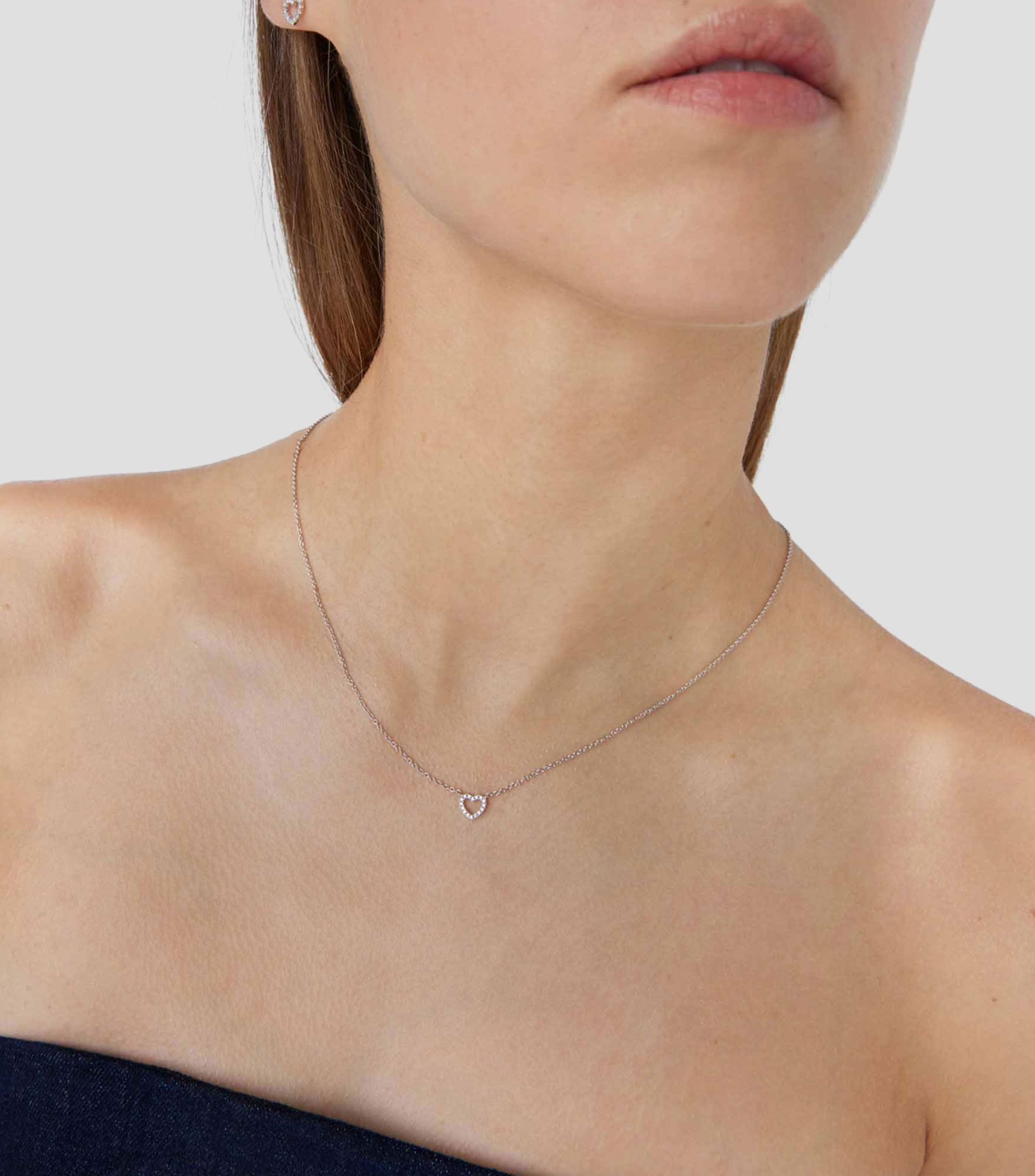 Collar con corazón Mujer