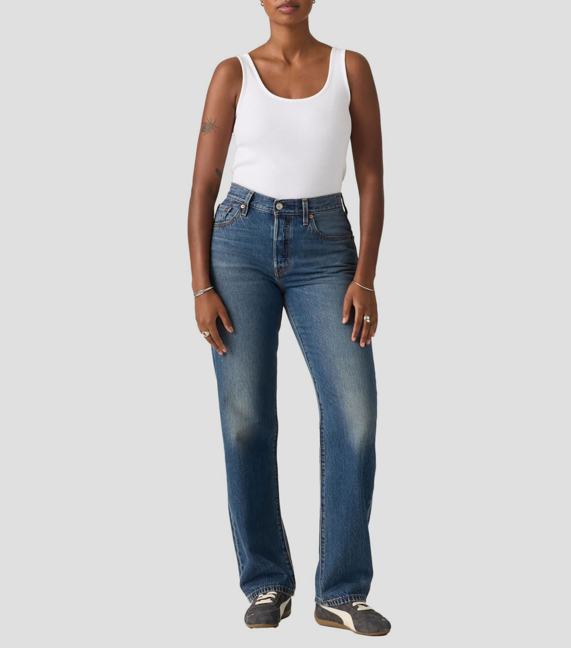 Jeans Regular liso Mujer