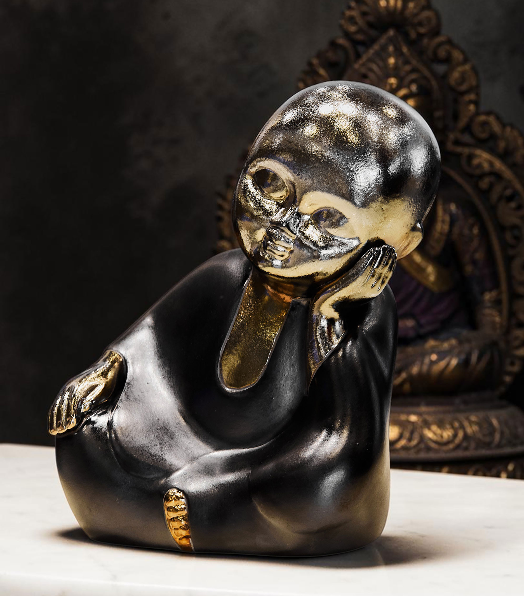 Figura decorativa Baby Buda Raku