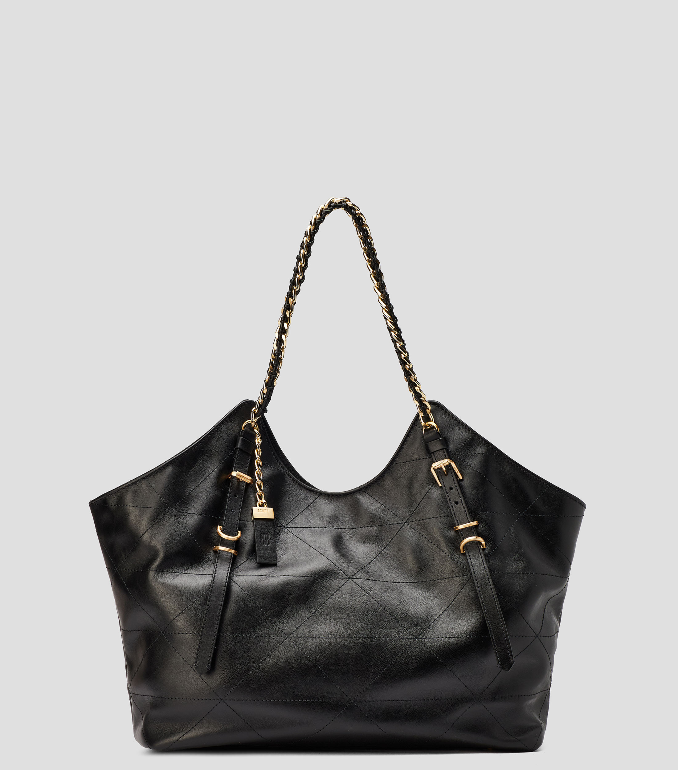 Bolsa tote negra Venus lisa Mujer