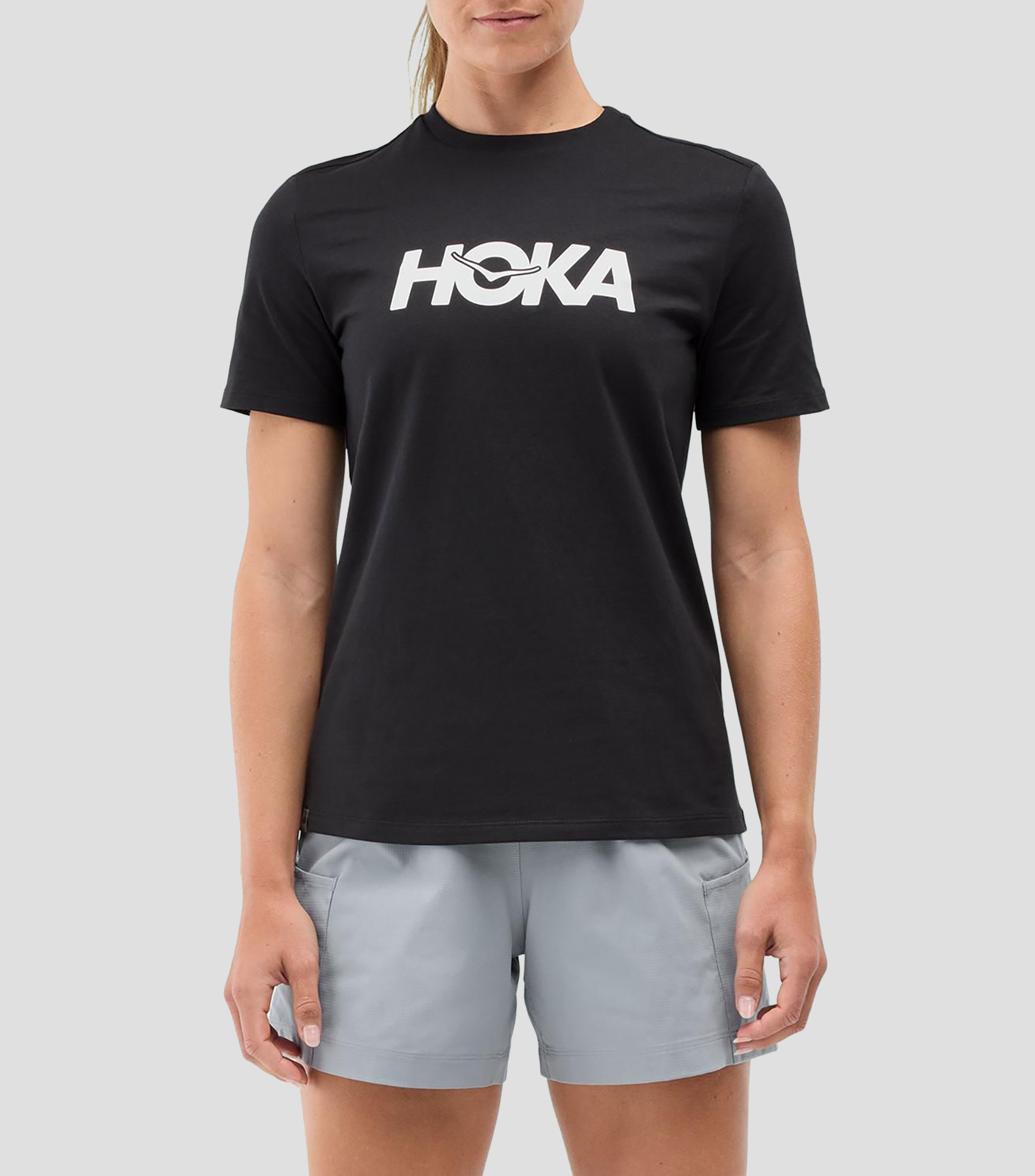 Playera cuello redondo manga corta lisa Mujer