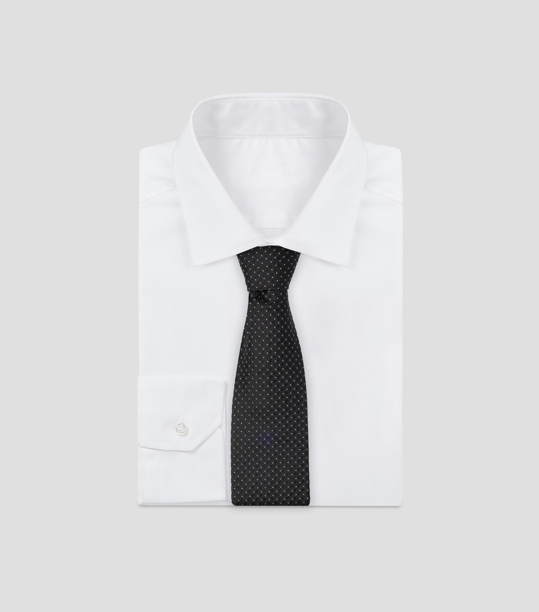 Corbata ancha de seda estampada