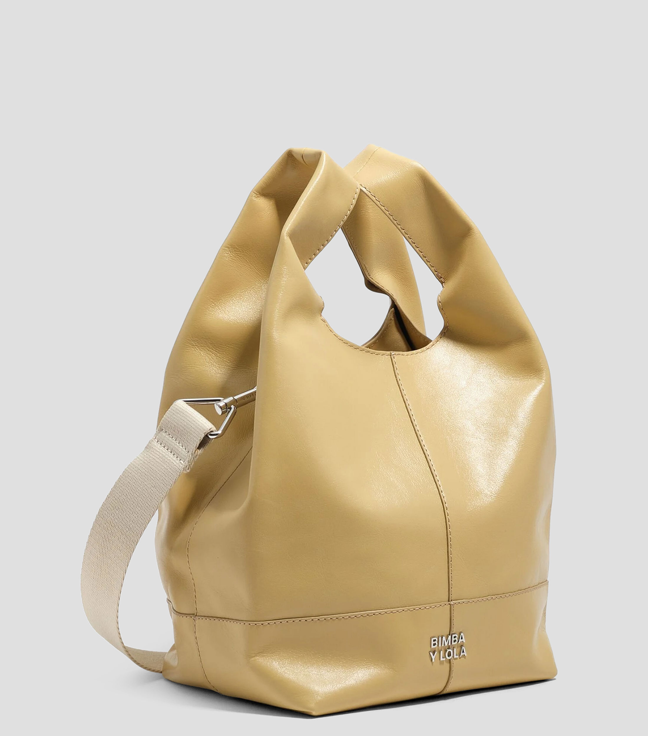 Bolsa paper mediana piel avena Mujer