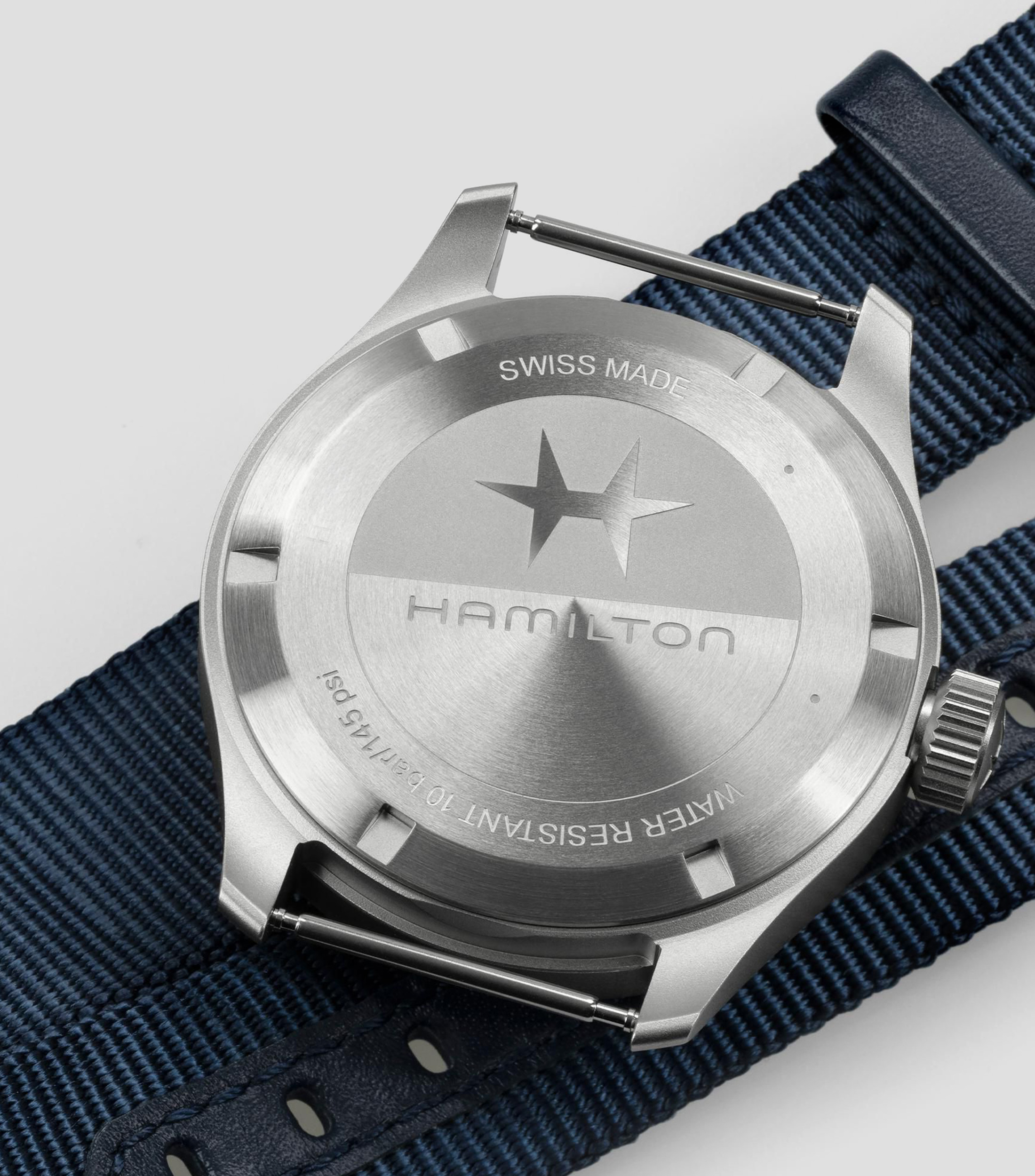 Reloj Unisex Khaki Field Power Deportivo Azul, Plateado