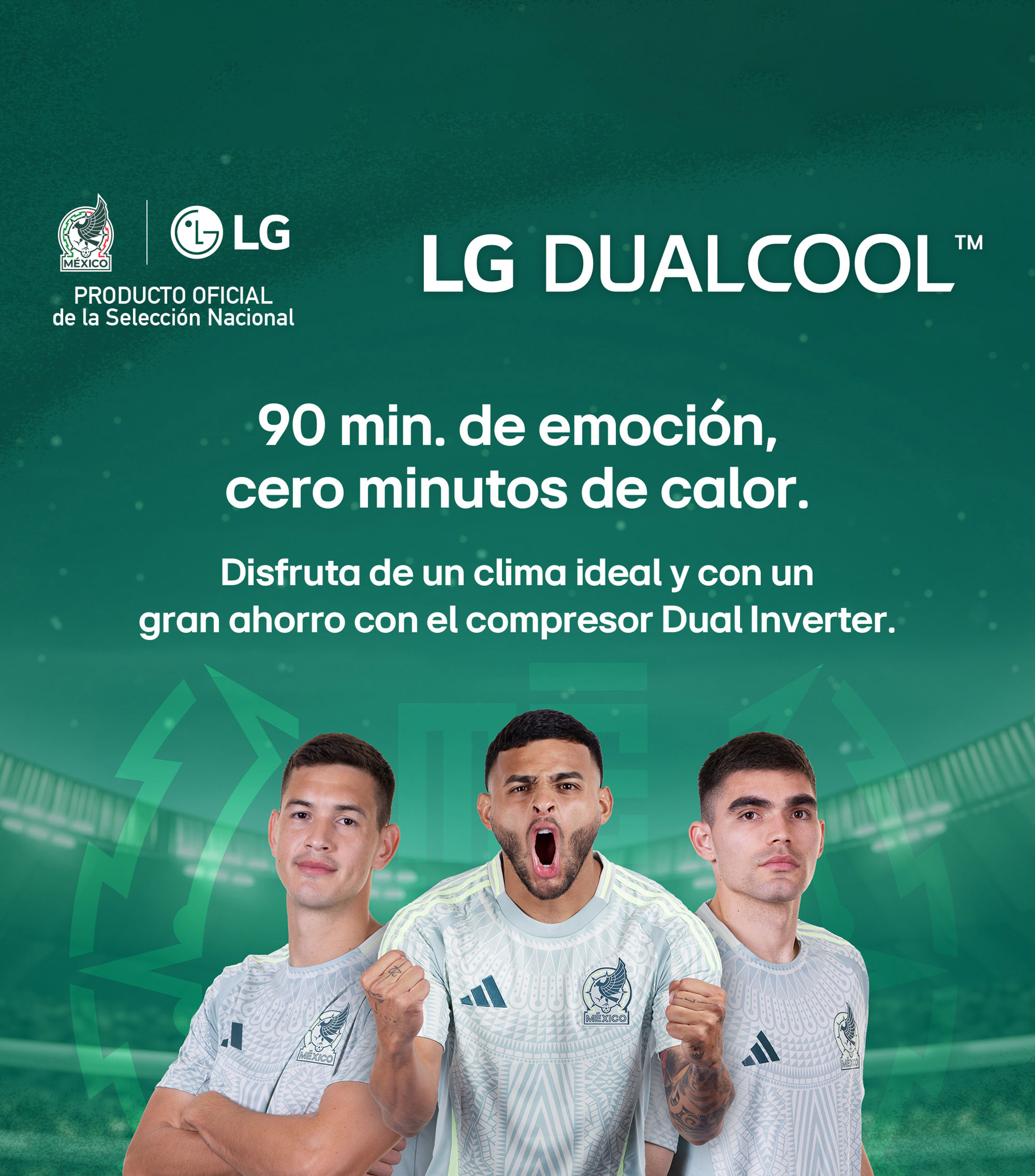 Aire Acondicionado Minisplit LG Dual Inverter Acabado Espejo 1.5 Toneladas Frío y Calor 220V VR182HW