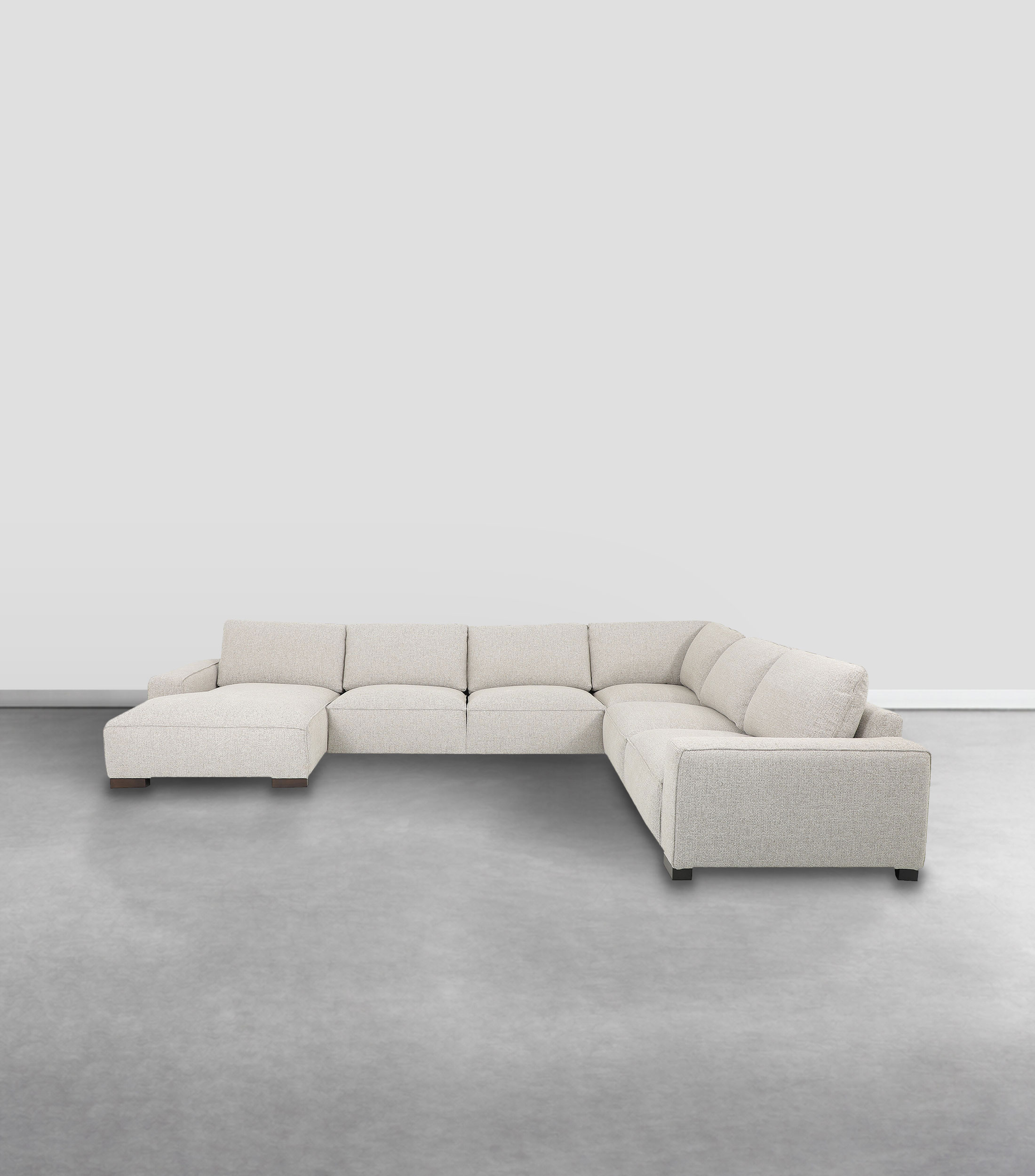 Sala modular izquierda Mink en madera