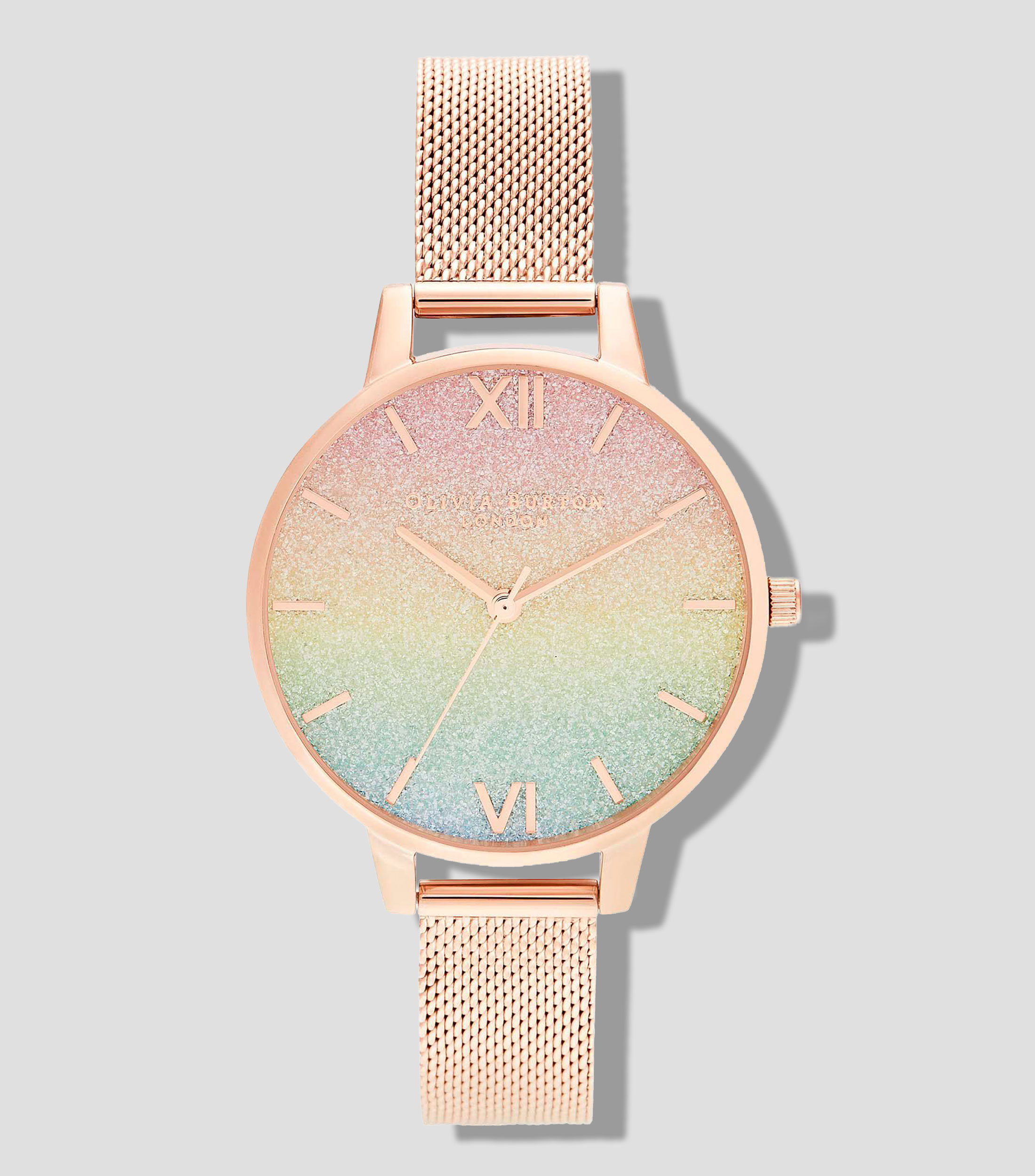 Reloj para Mujer Rainbow OB16RB18 Casual Dorado Rosado