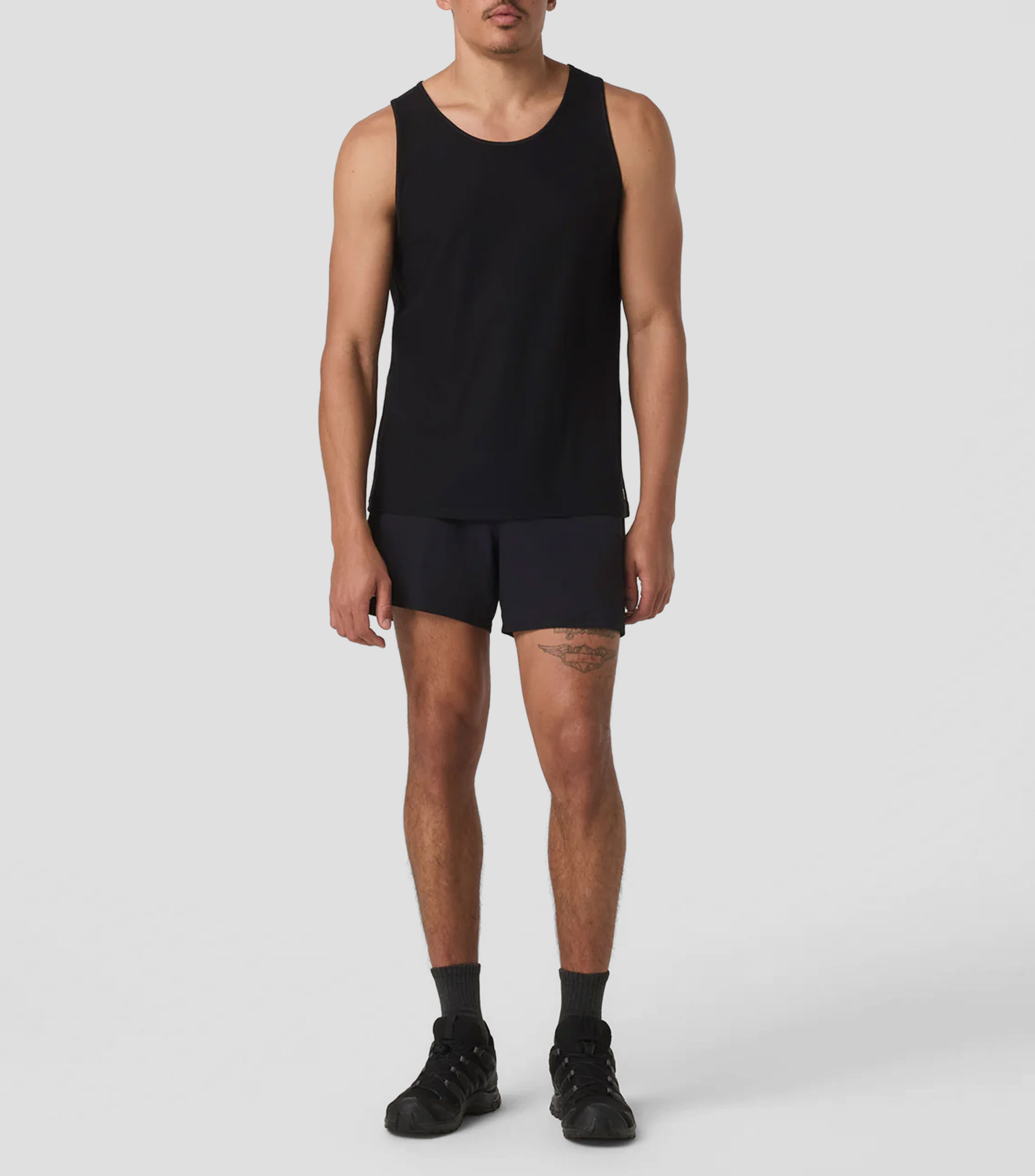Tank para entrenamiento Strato Tech cuello redondo sin mangas lisa Hombre